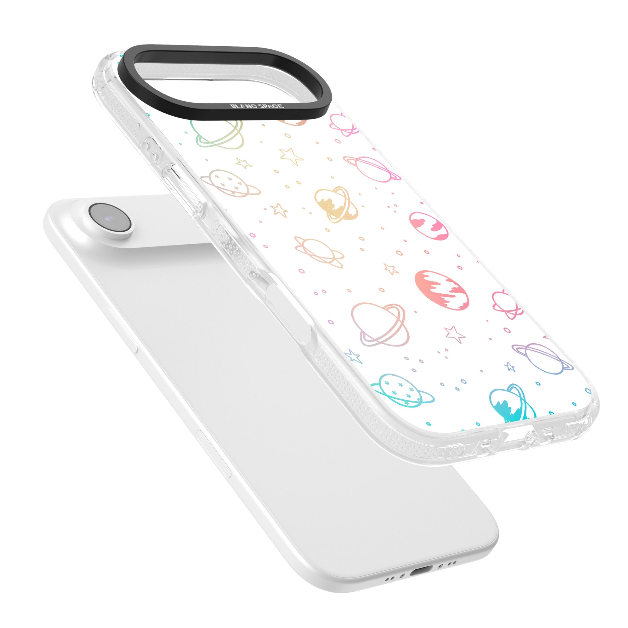 Pastel Cosmic Galaxy iPhone 17 Air Impact Air Clear Phone Case Colours