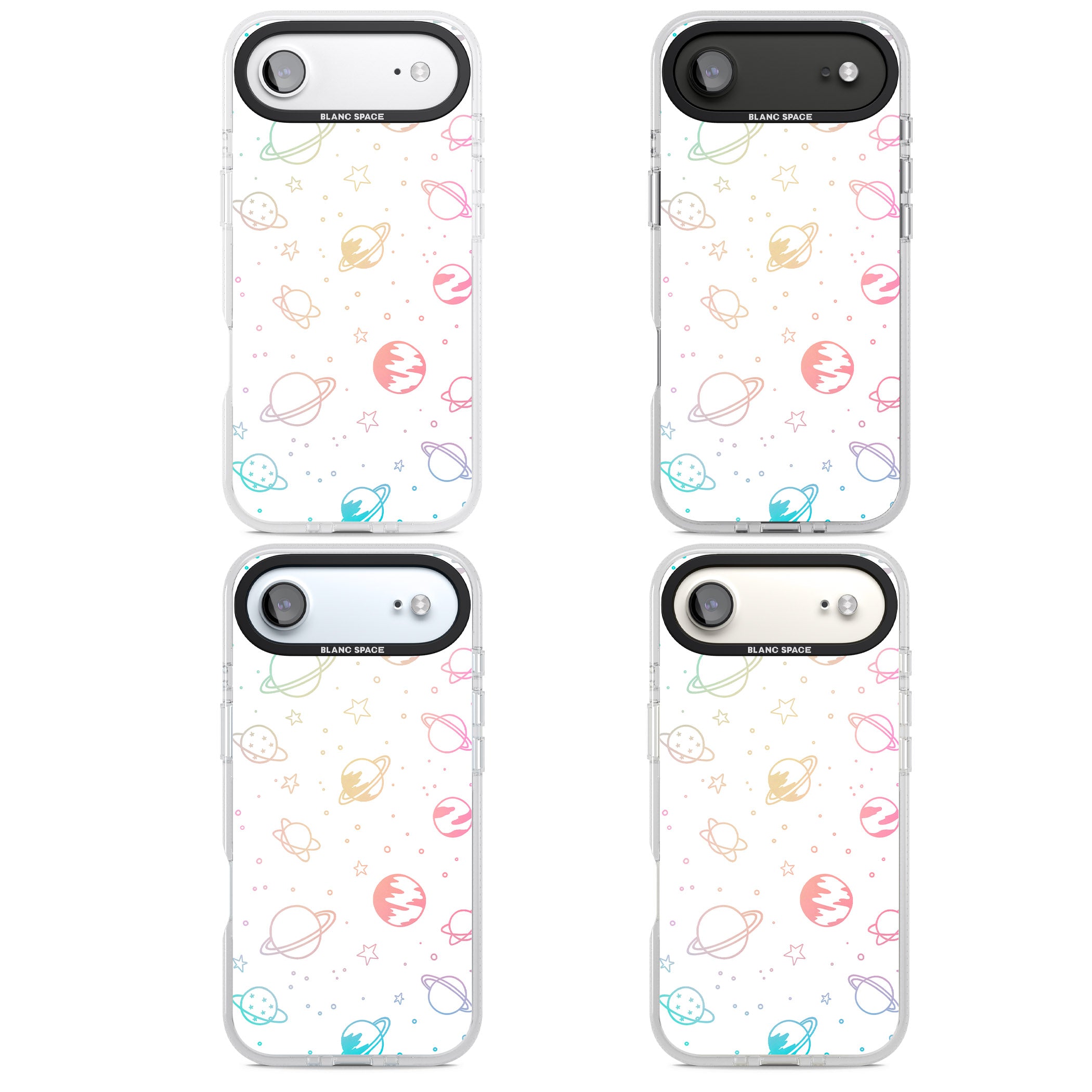 Pastel Cosmic Galaxy iPhone 17 Air Impact Air Clear Phone Case APT Impact Protection