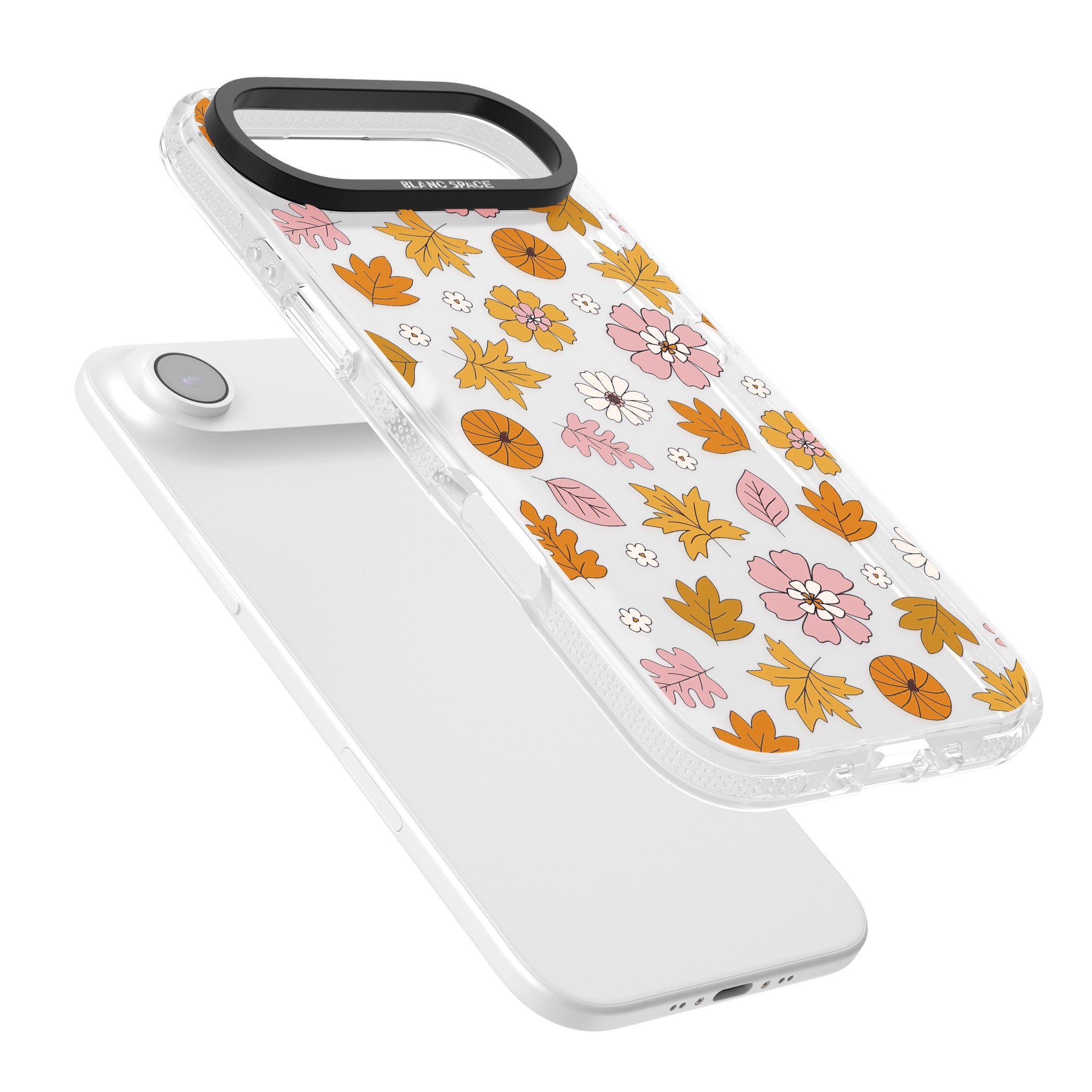 Autumn Leaves And Flowers iPhone 17 Air Impact Air Clear Phone Case Colours