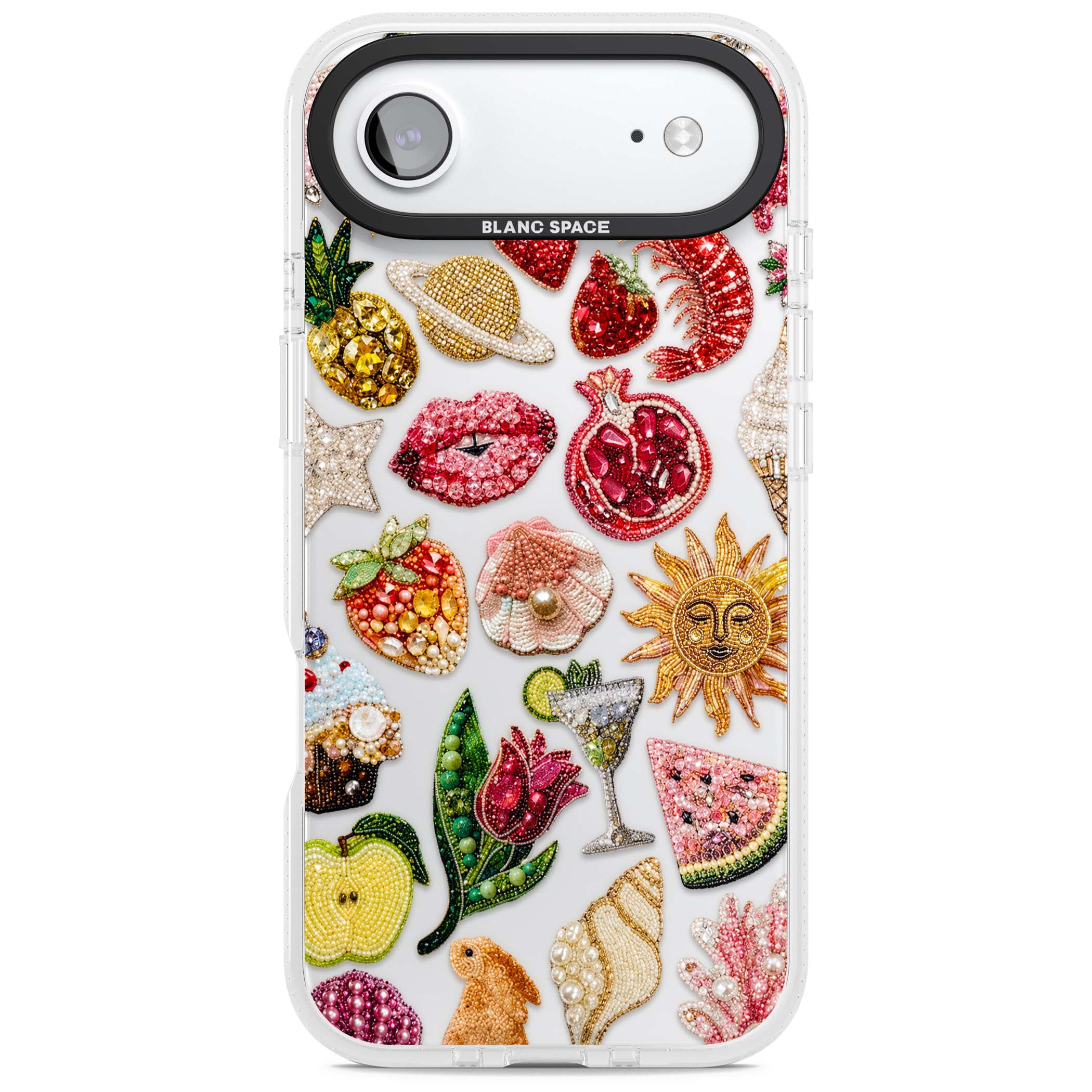 Beaded Riviera coquette iPhone case | Clear Case Impact Air case for iPhone Air