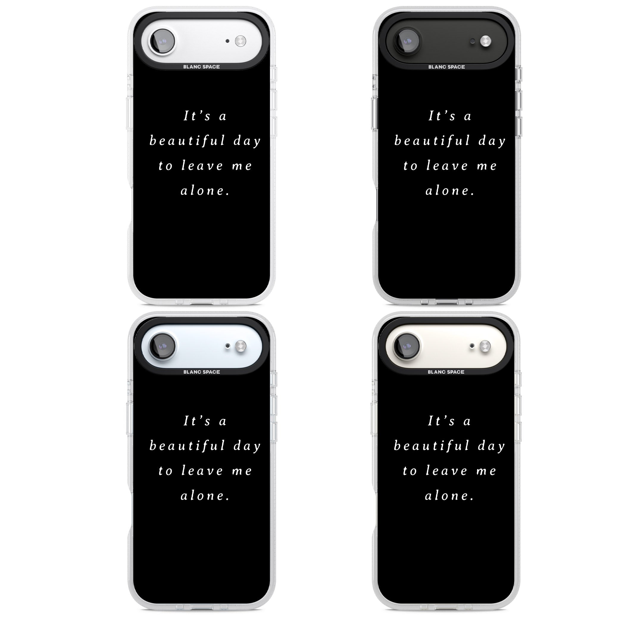 Beautiful Day Quote iPhone 17 Air Impact Air Clear Phone Case APT Impact Protection