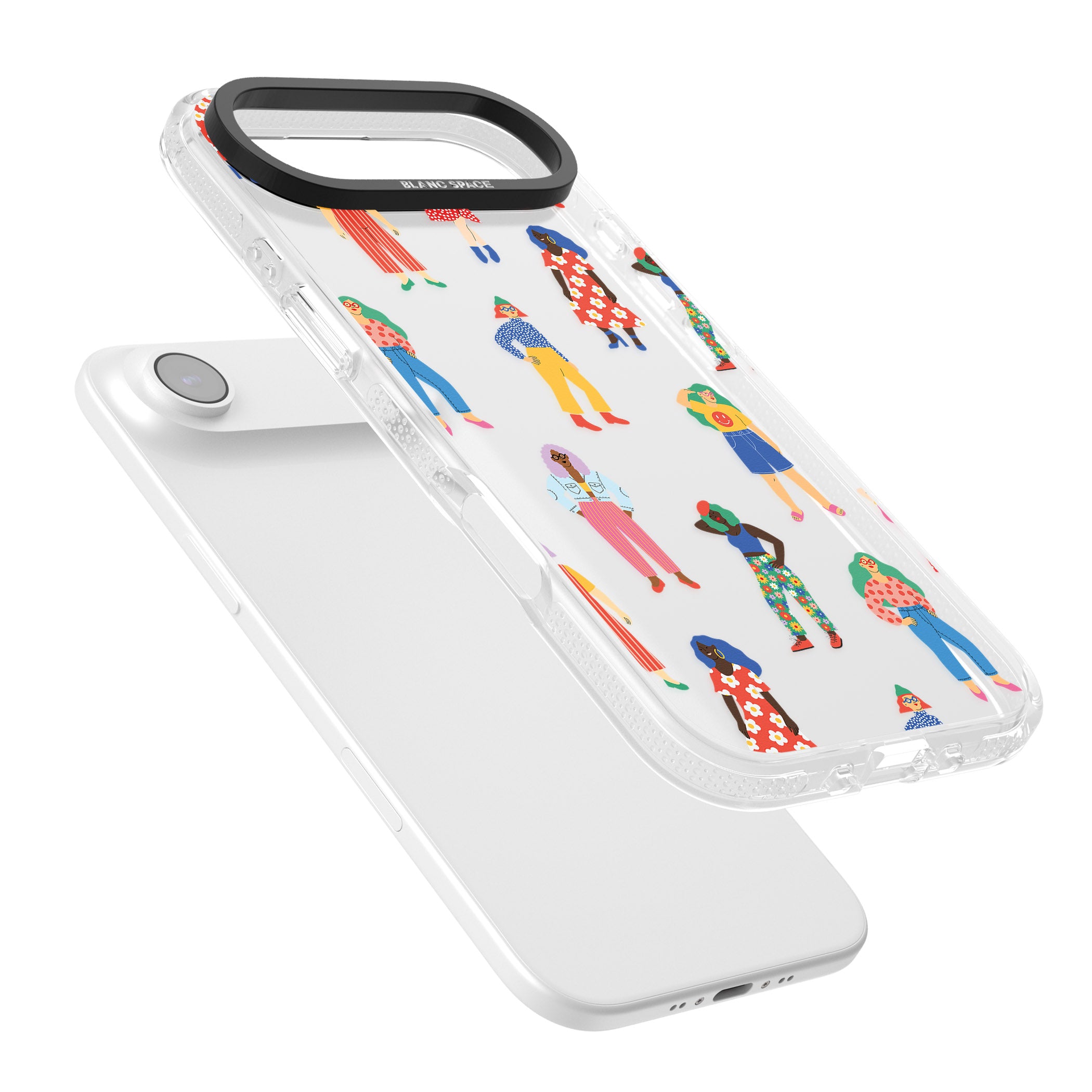 Girls Pattern iPhone 17 Air Impact Air Clear Phone Case Colours