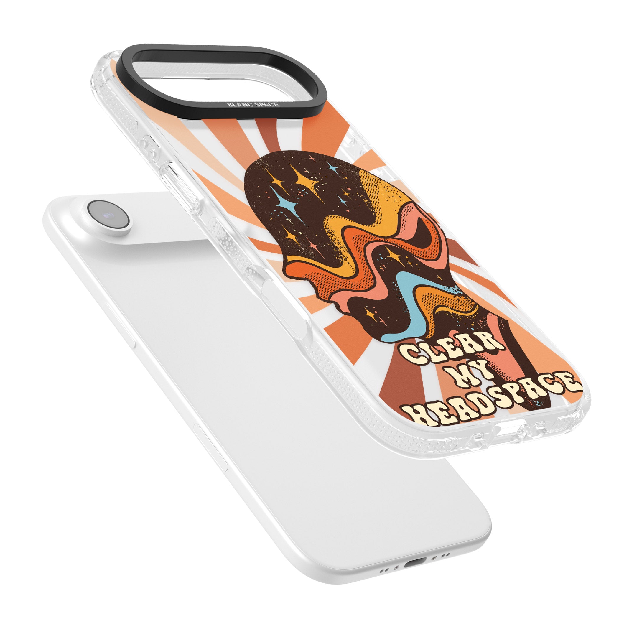 Clear My Headspace iPhone 17 Air Impact Air Clear Phone Case Colours