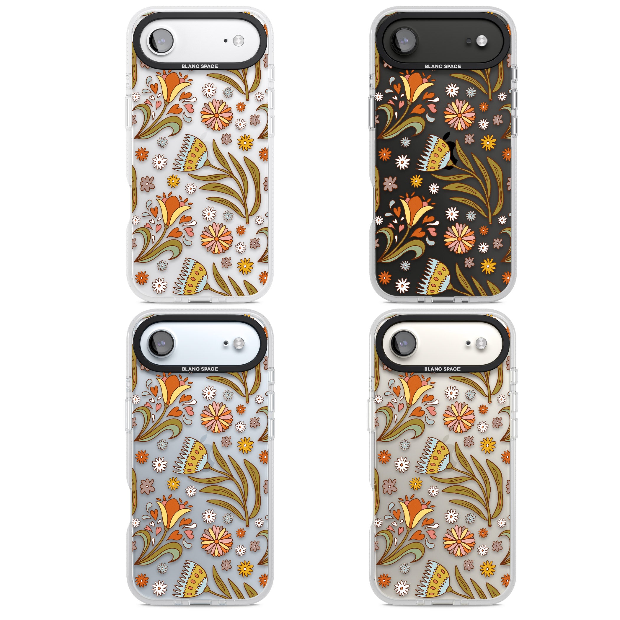 Boho Celestial Wildflower iPhone 17 Air Impact Air Clear Phone Case APT Impact Protection