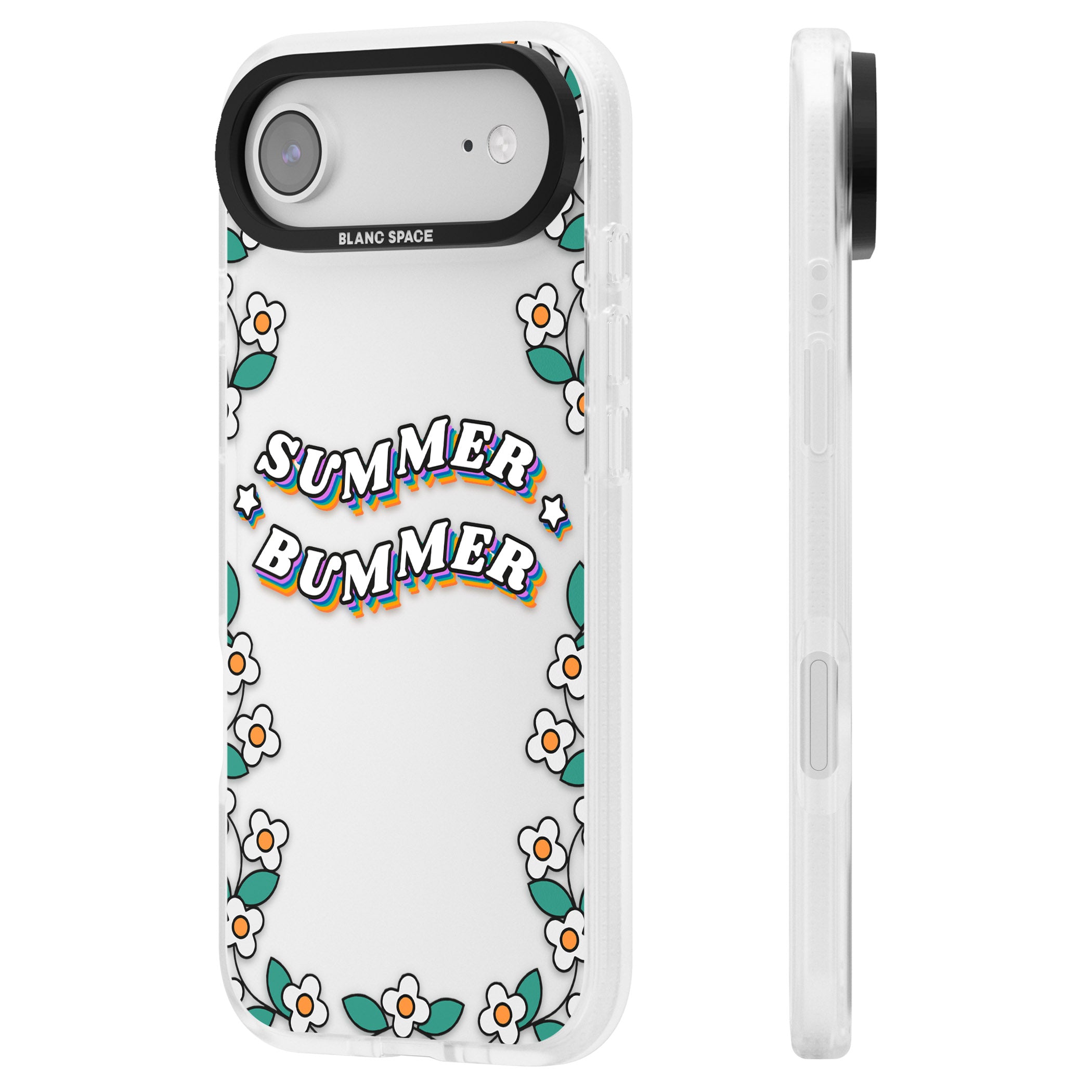 Summer Bummer iPhone 17 Air Impact Air Clear Phone Case Side Profile