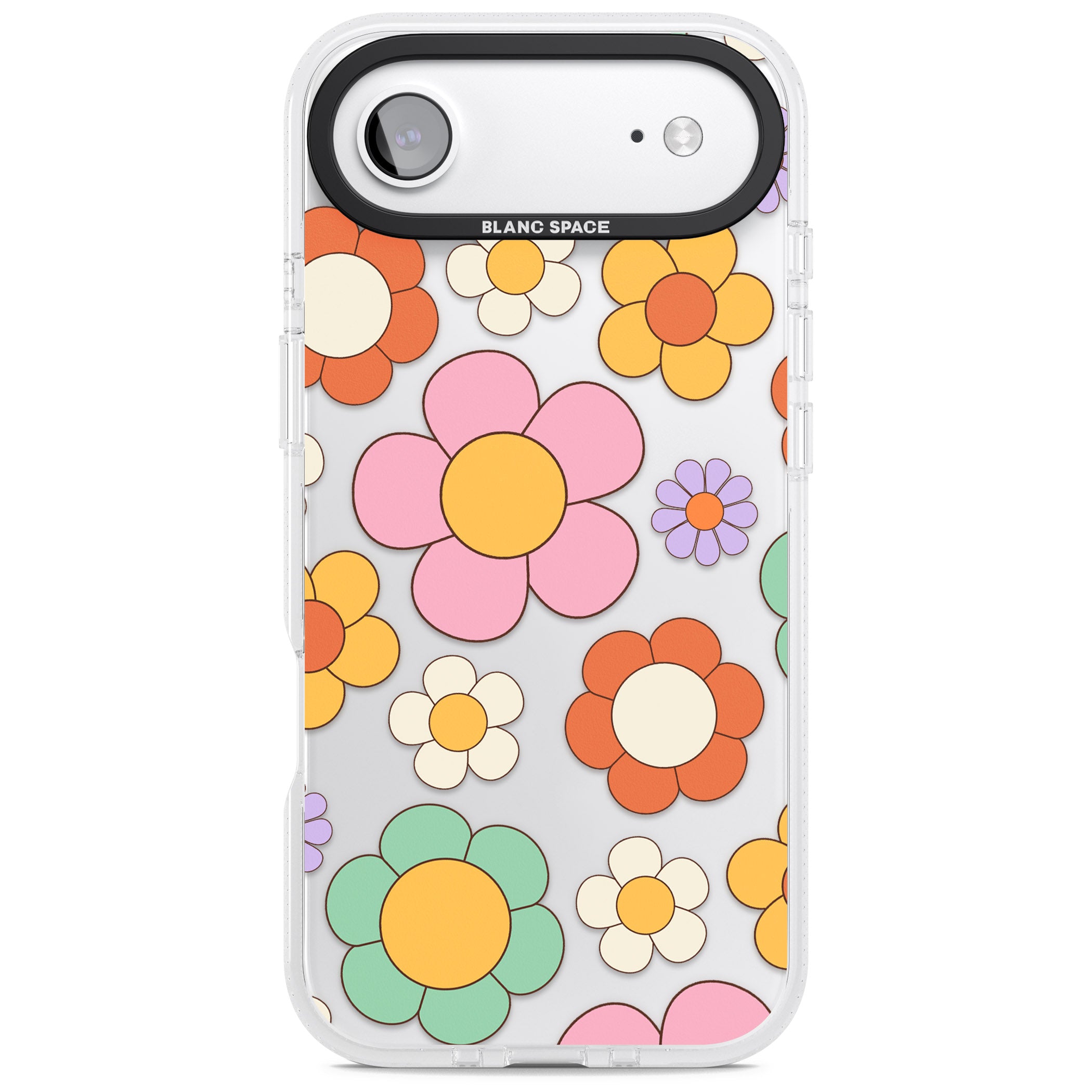 Groovy Blossoms iPhone 17 Air Impact Air Clear Phone Case