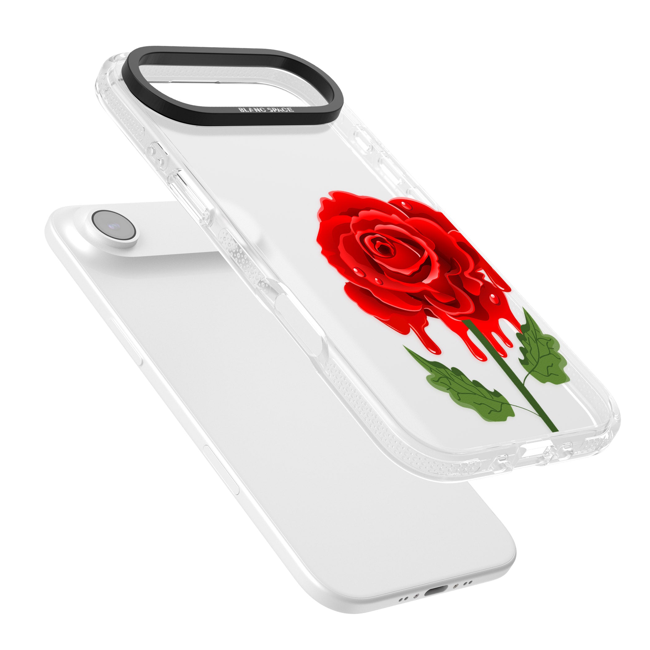 Melting Rose iPhone 17 Air Impact Air Clear Phone Case Colours