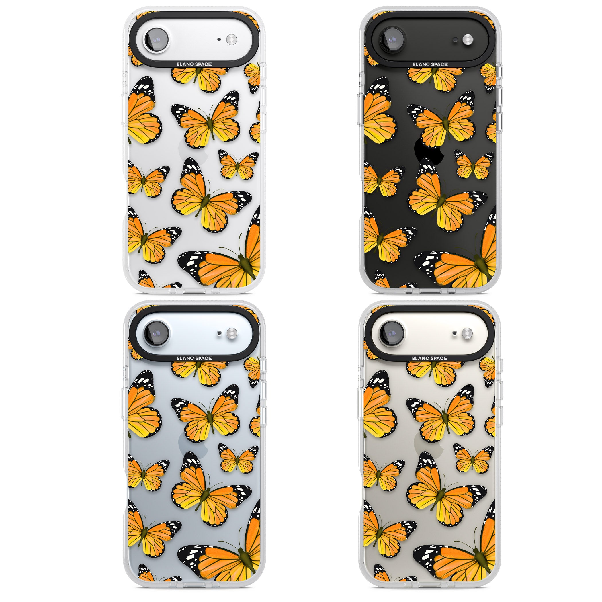 Sun Yellow Butterflies iPhone 17 Air Impact Air Clear Phone Case APT Impact Protection