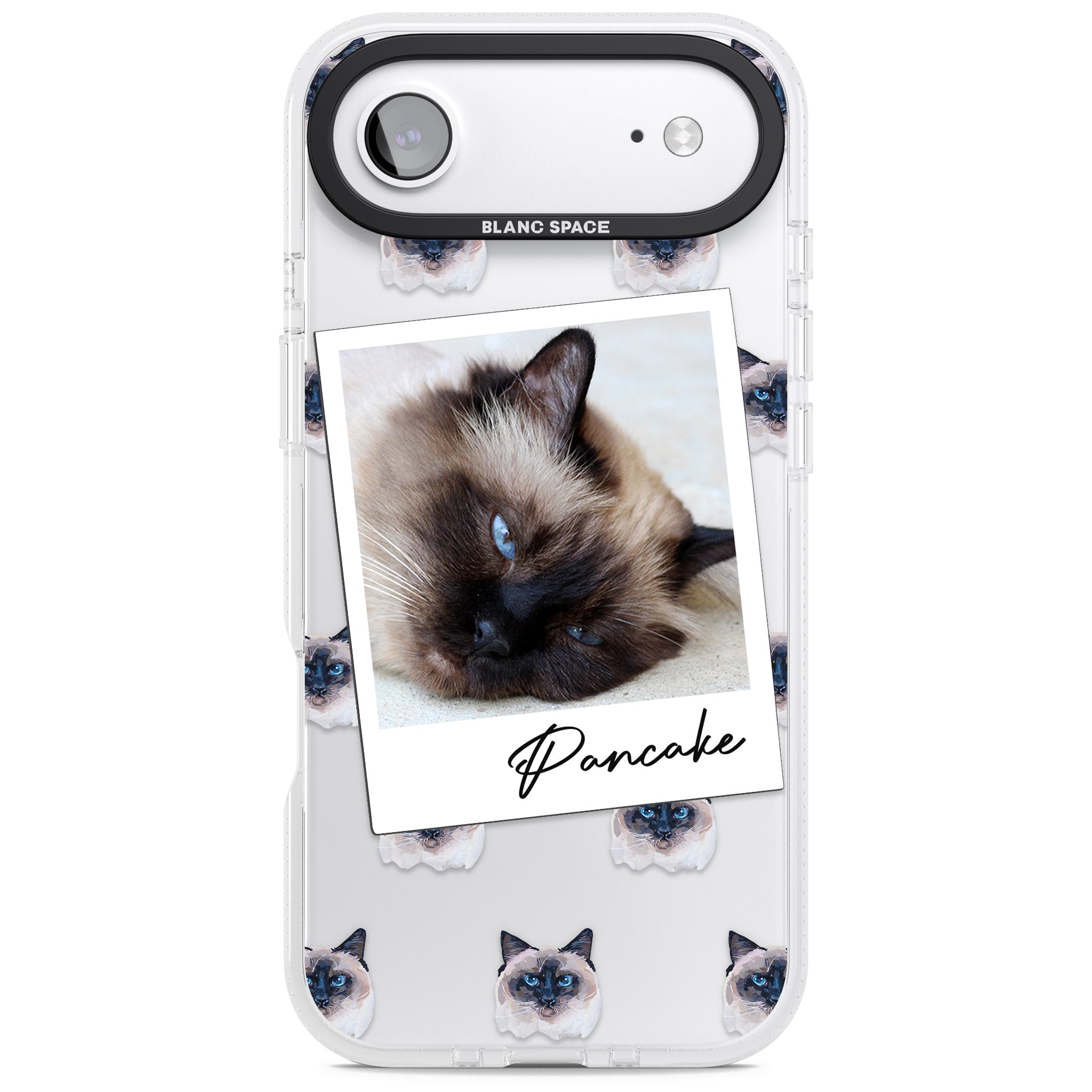 Personalised Burmese Cat Photo iPhone 17 Air Impact Air Clear Phone Case