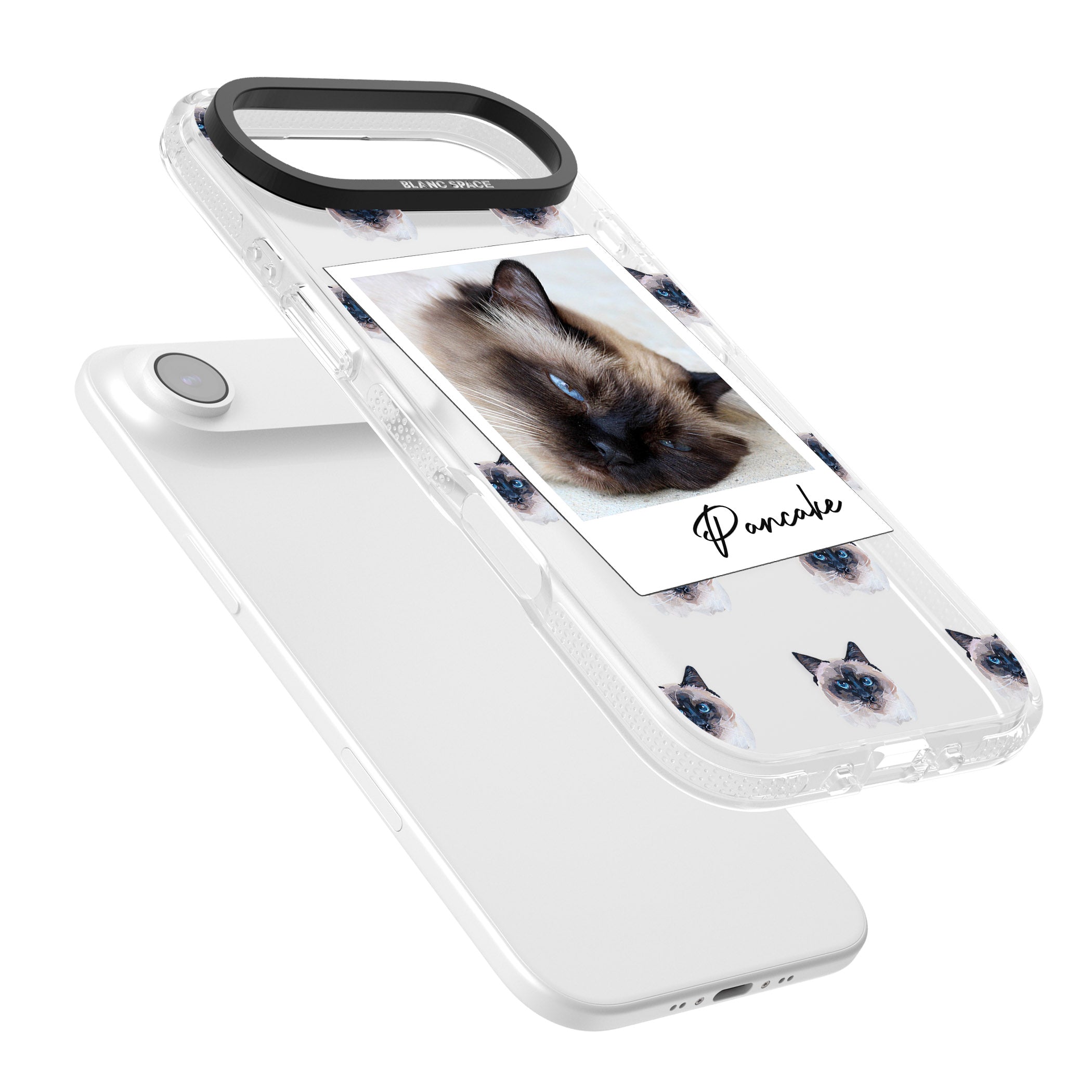 Personalised Burmese Cat Photo iPhone 17 Air Impact Air Clear Phone Case Colours