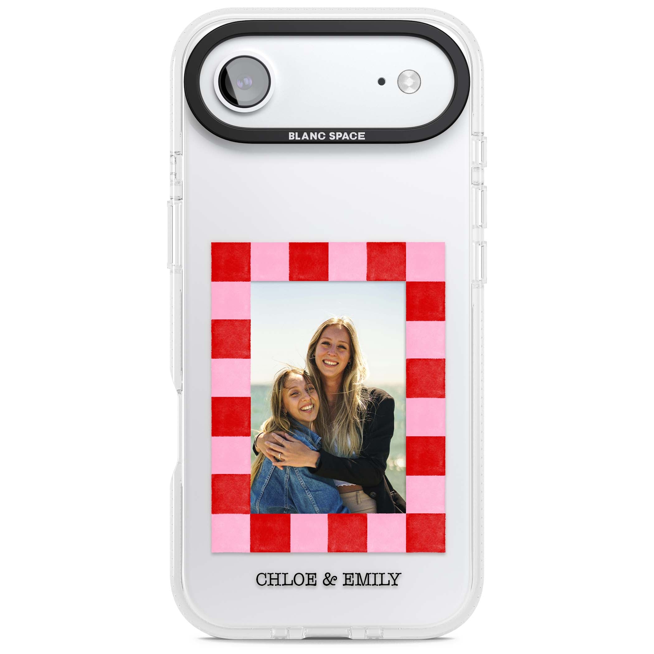 Bubblegum Check Photo for her iPhone case | Clear Case Impact Air case for iPhone Air