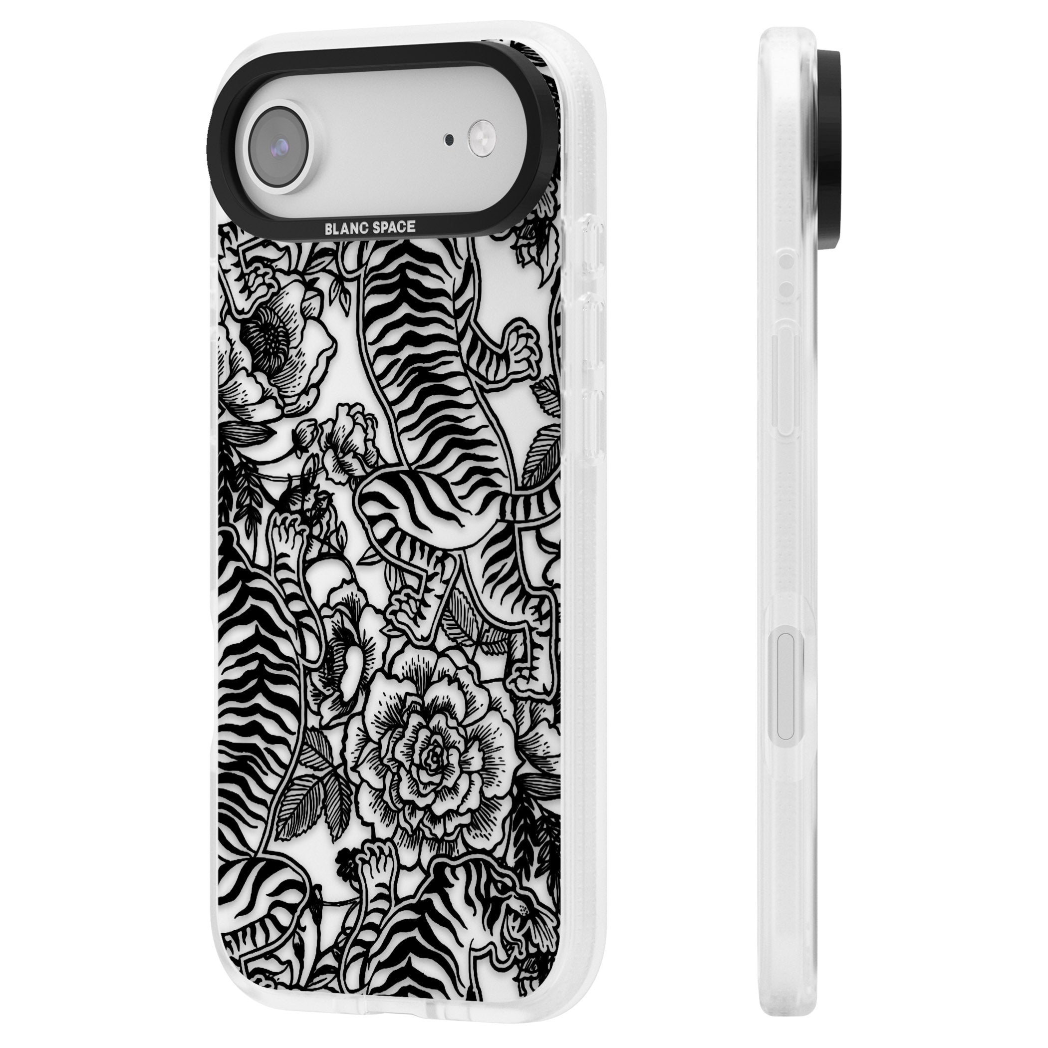 Personalised Chinese Tiger Pattern iPhone 17 Air Impact Air Clear Phone Case Side Profile