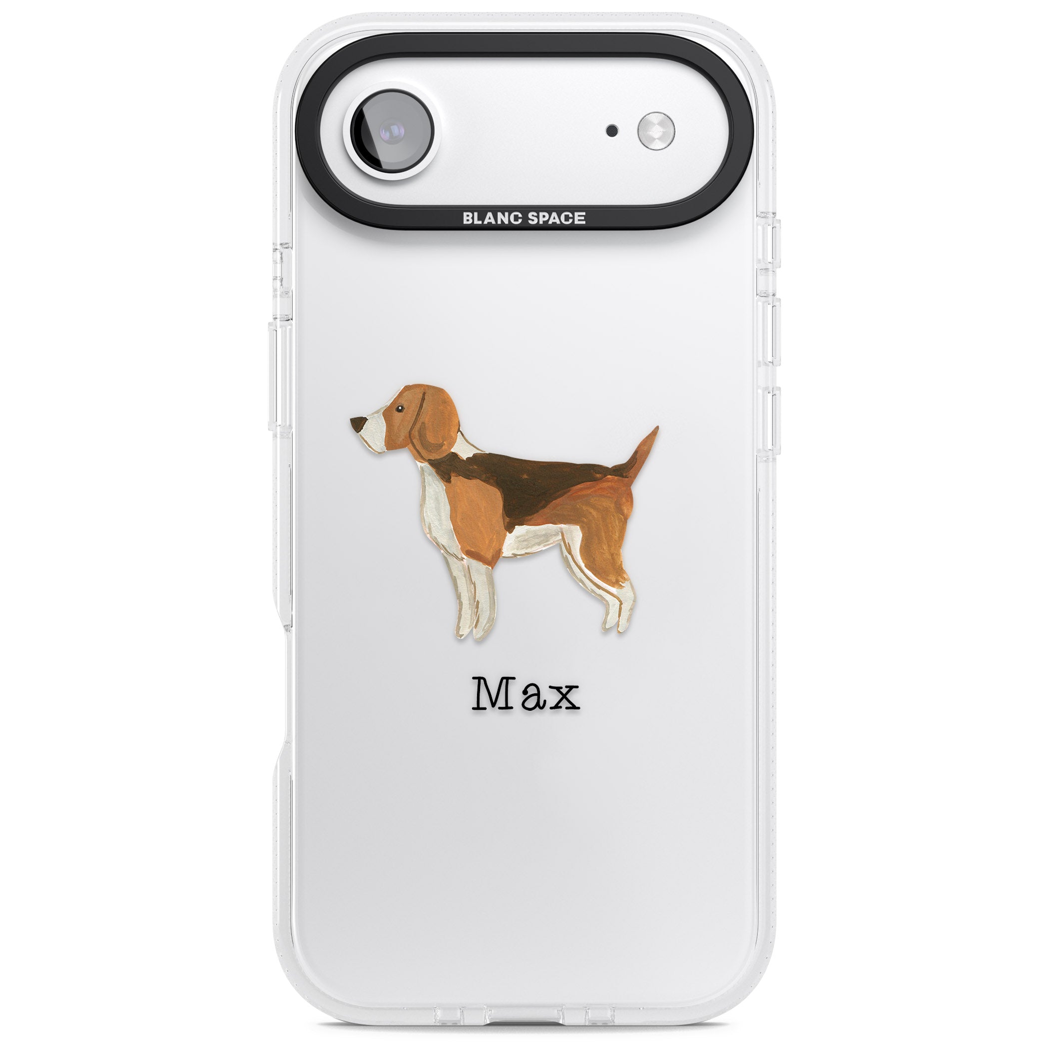 Personalised Beagle iPhone 17 Air Impact Air Clear Phone Case