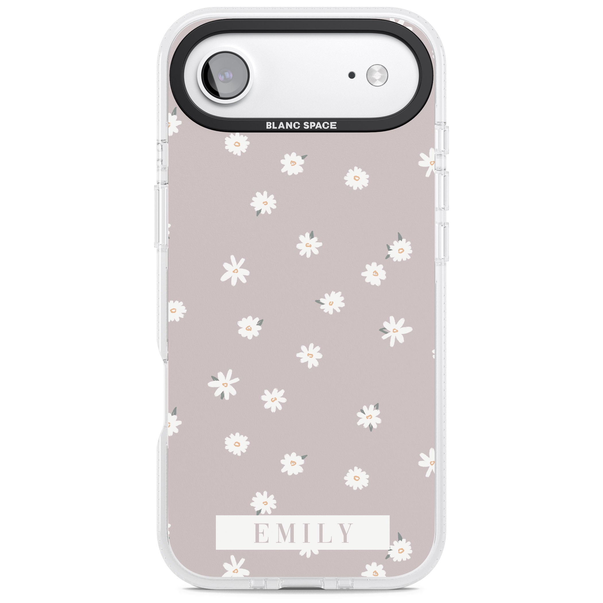 Personalised Dusty Daisy iPhone 17 Air Impact Air Clear Phone Case