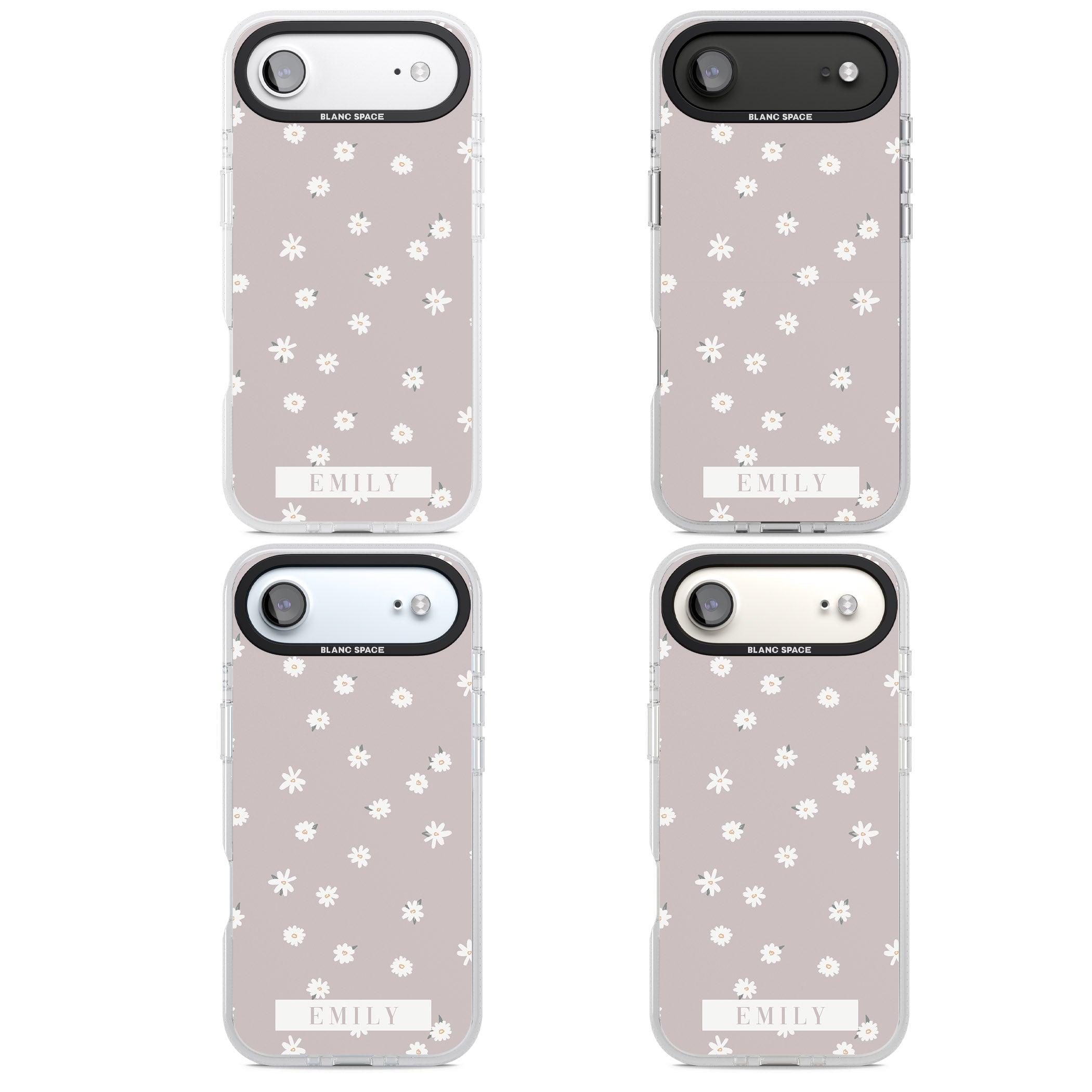 Personalised Dusty Daisy iPhone 17 Air Impact Air Clear Phone Case APT Impact Protection