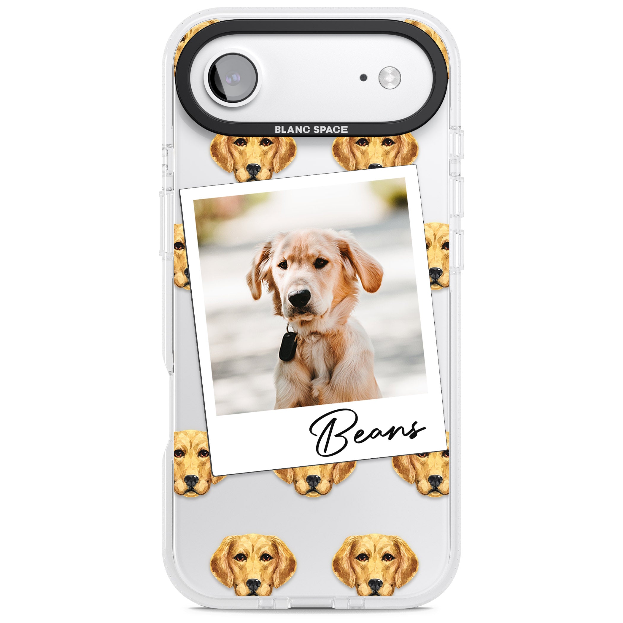 Personalised Labrador Instant Camera Photo iPhone 17 Air Impact Air Clear Phone Case
