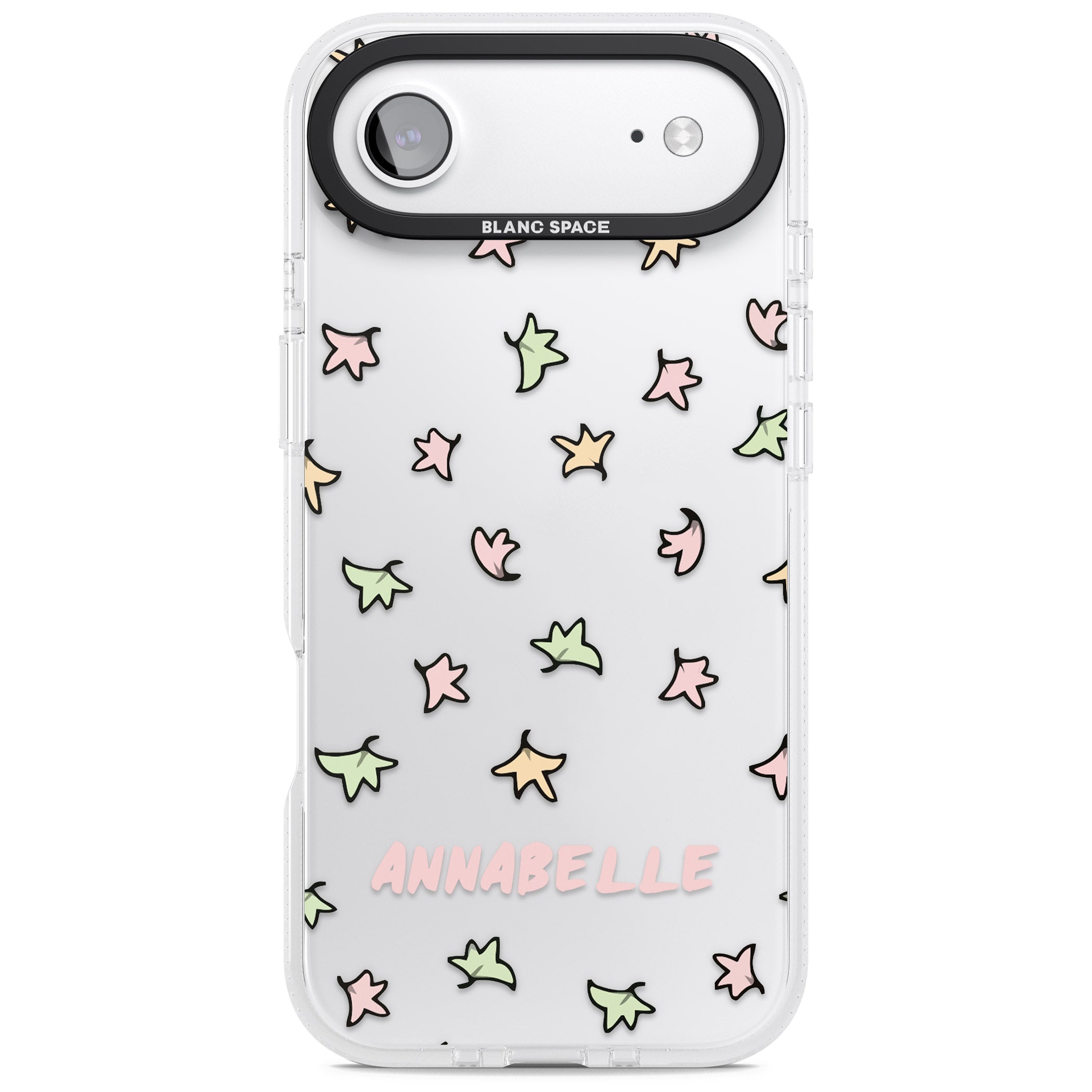 Personalised Heartstopper Leaves Pattern iPhone 17 Air Impact Air Clear Phone Case