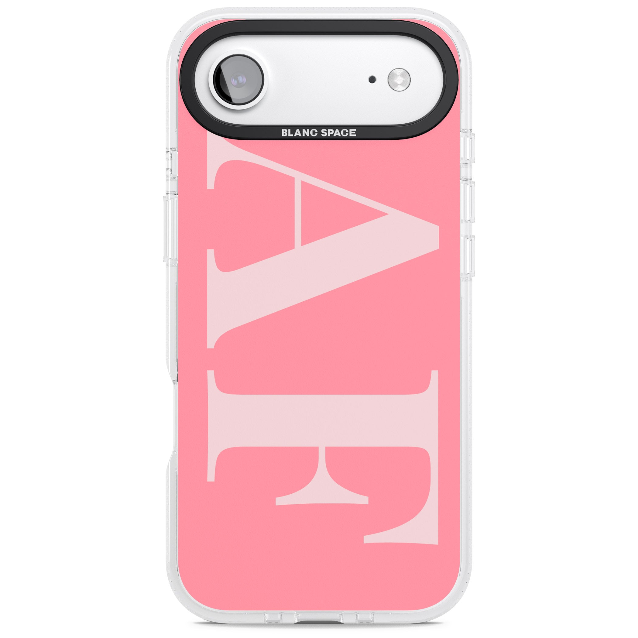 Personalised Light & Dark Pink Green Letters iPhone 17 Air Impact Air Clear Phone Case