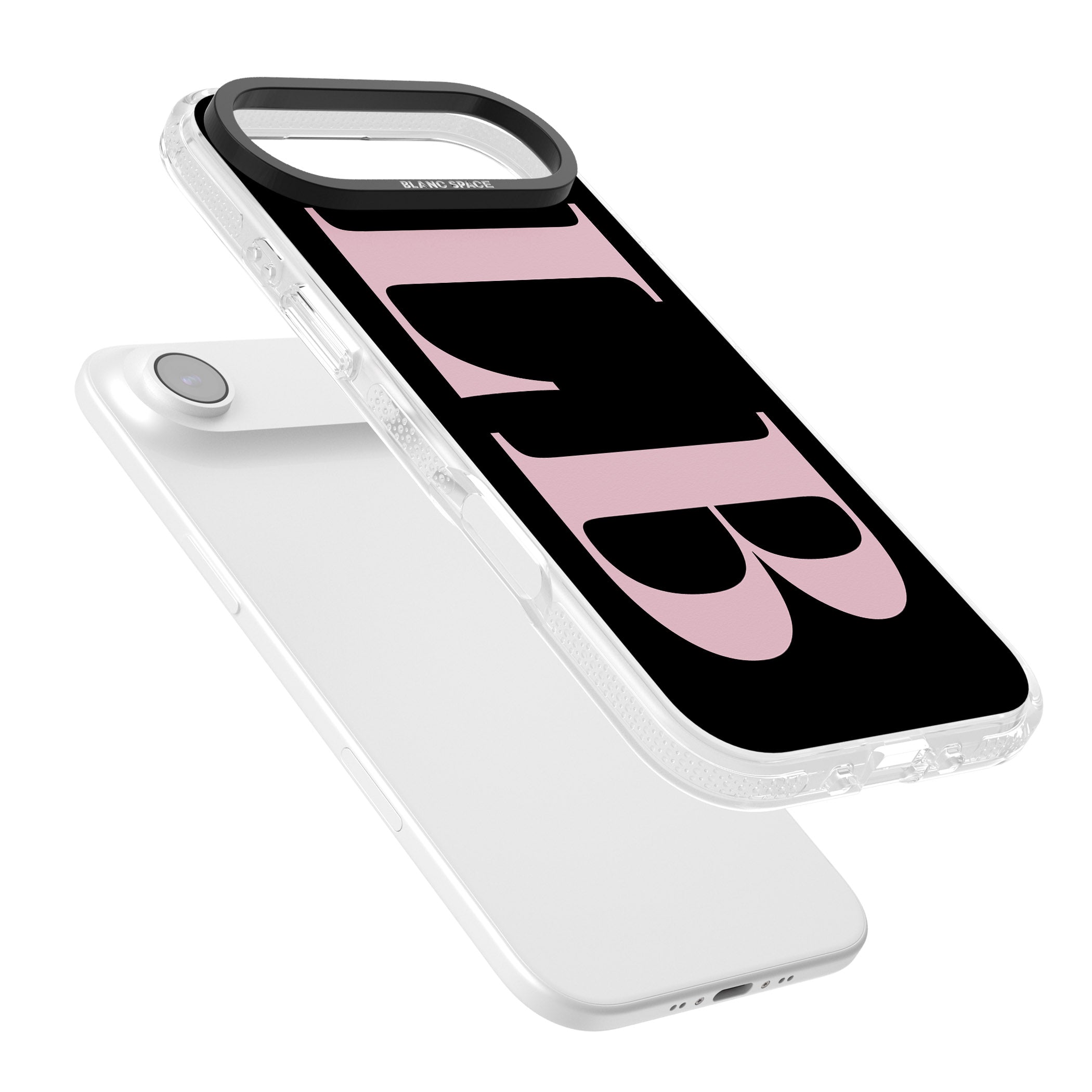 Personalised Pink & Black Green Letters iPhone 17 Air Impact Air Clear Phone Case Colours