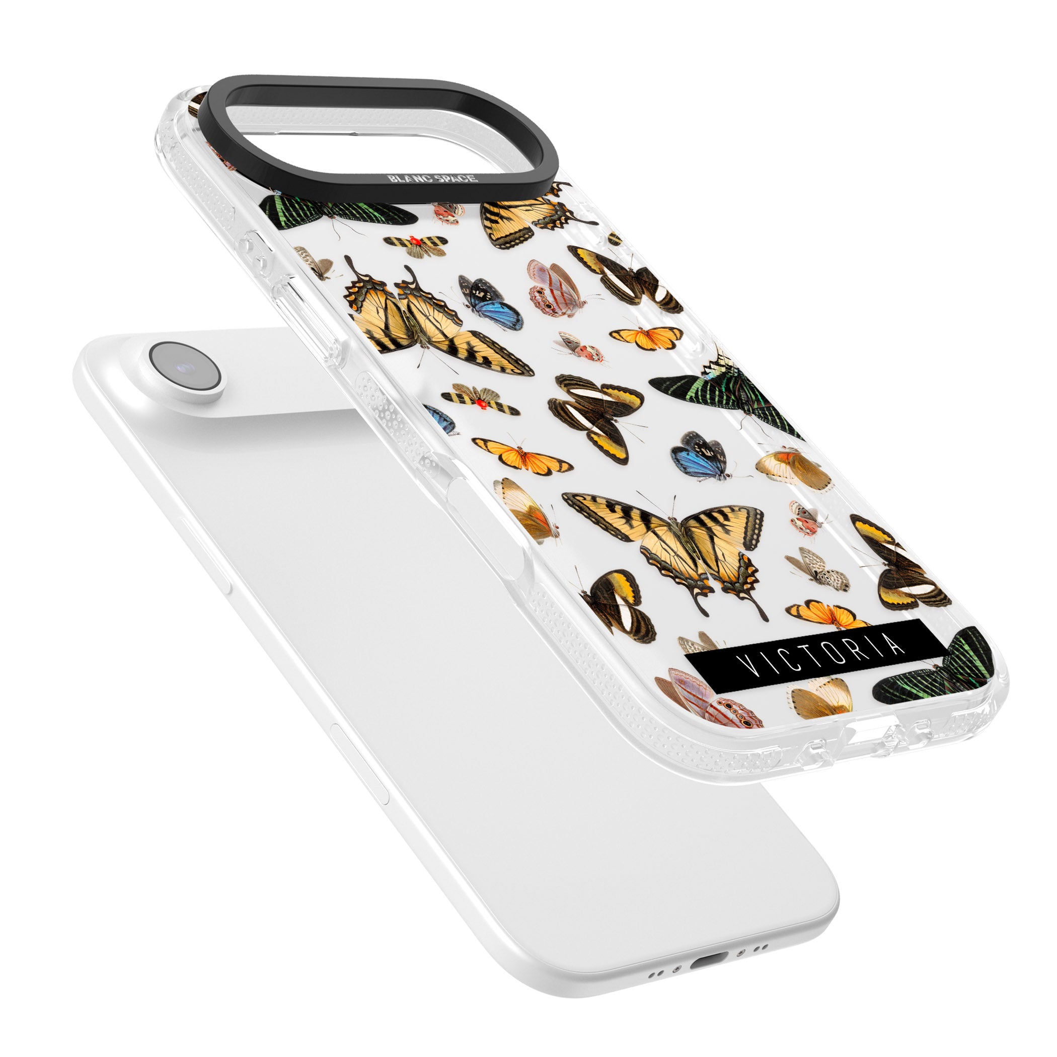 Personalised Butterfly Archive iPhone 17 Air Impact Air Clear Phone Case Colours