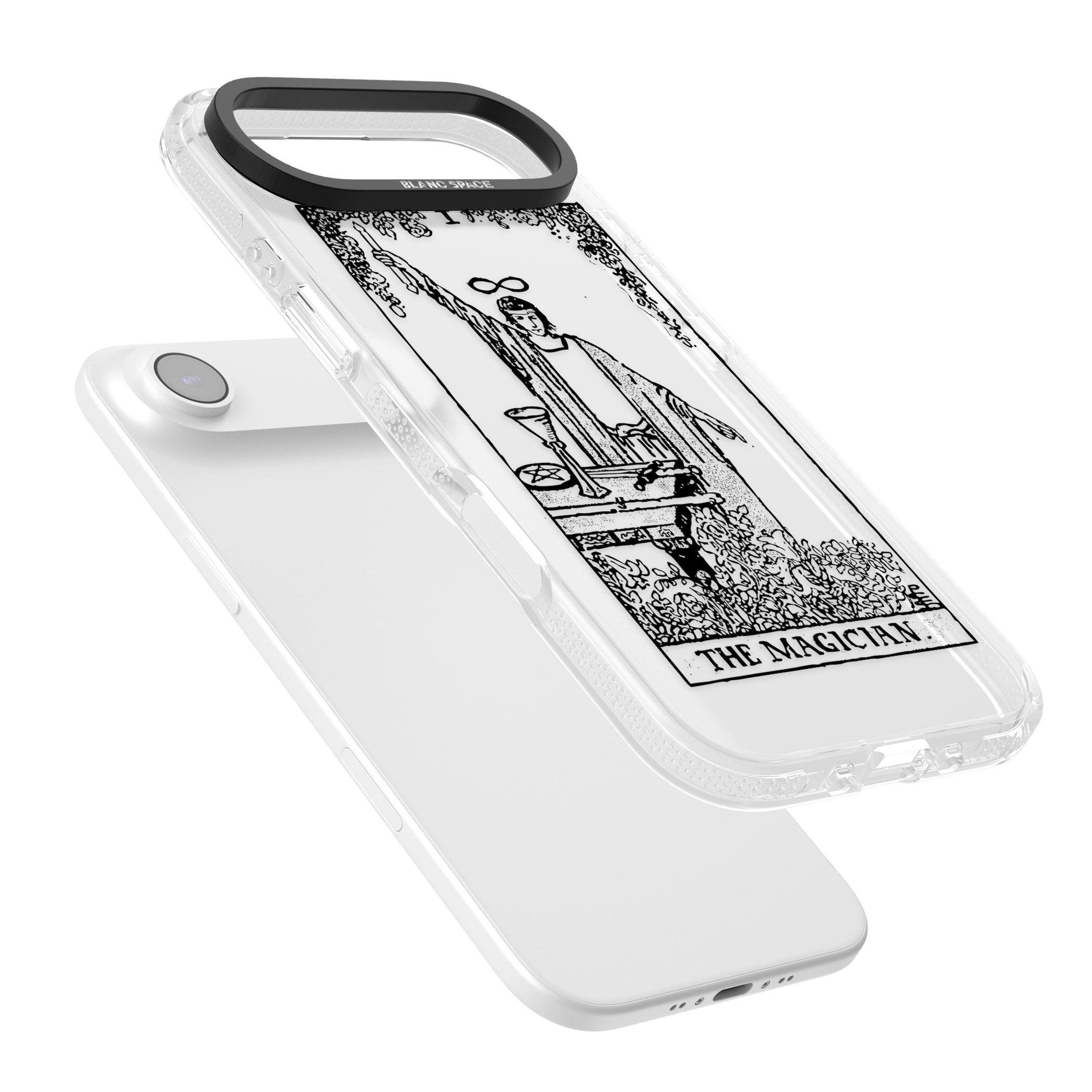 Personalised The Magician Tarot Transparent iPhone 17 Air Impact Air Clear Phone Case Colours