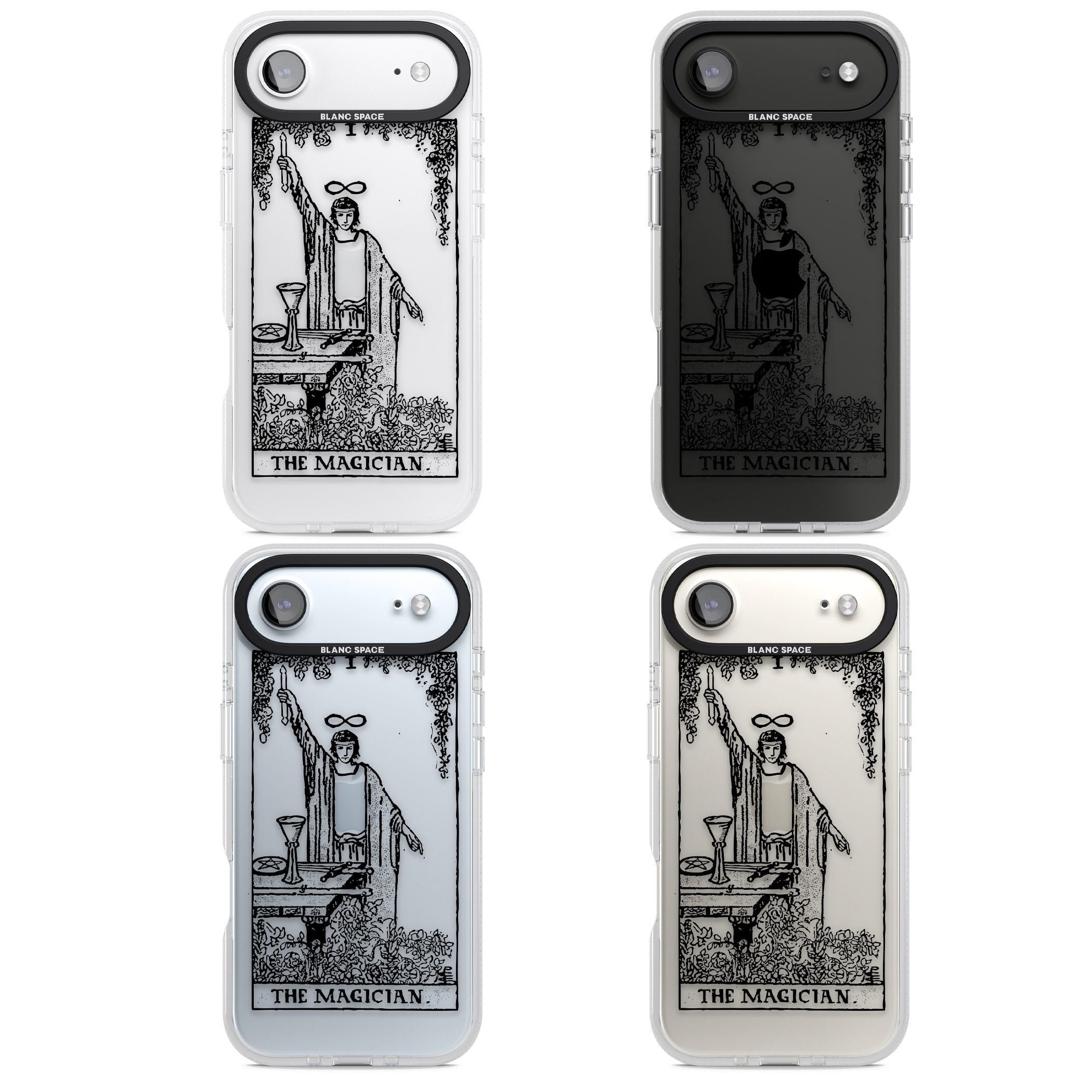 Personalised The Magician Tarot Transparent iPhone 17 Air Impact Air Clear Phone Case APT Impact Protection