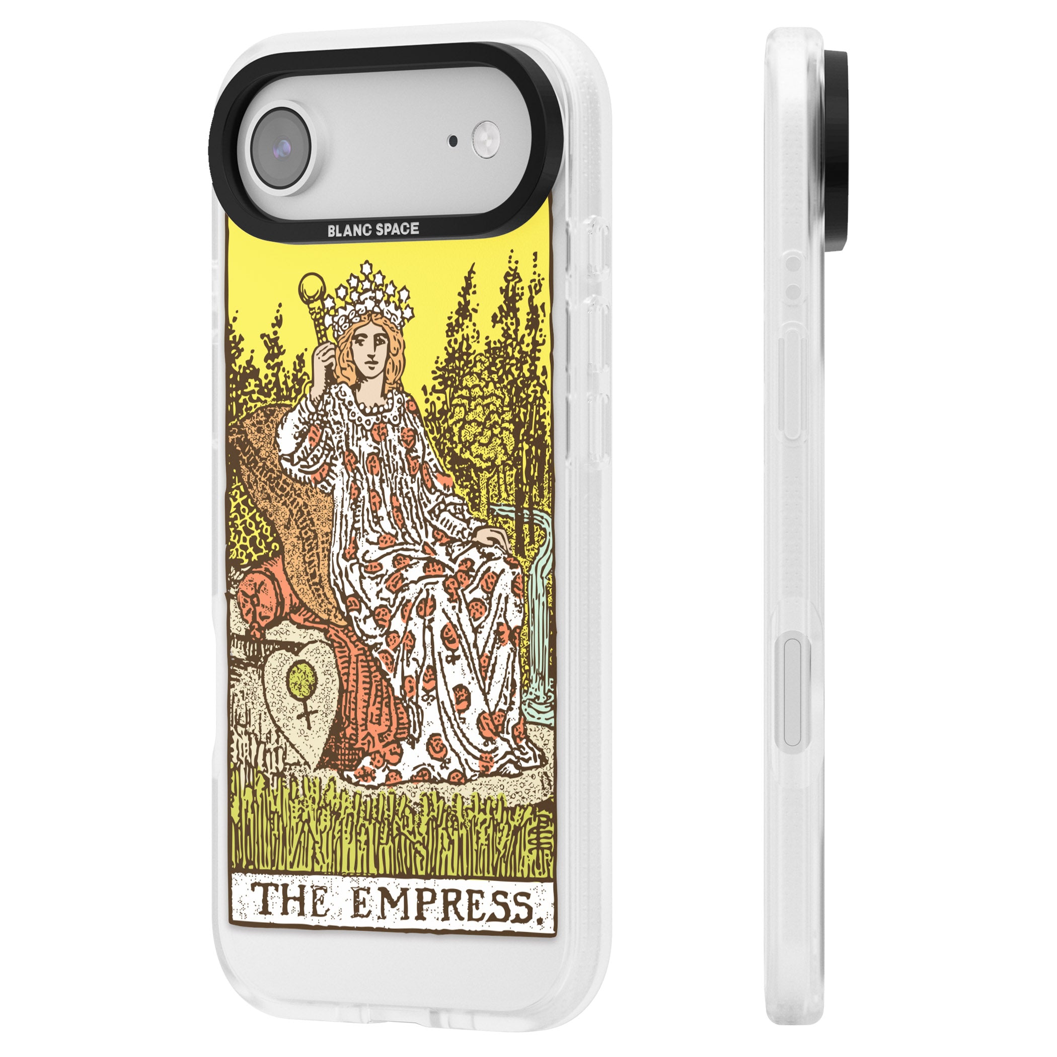 Personalised The Empress Tarot Card (Color) iPhone 17 Air Impact Air Clear Phone Case Side Profile