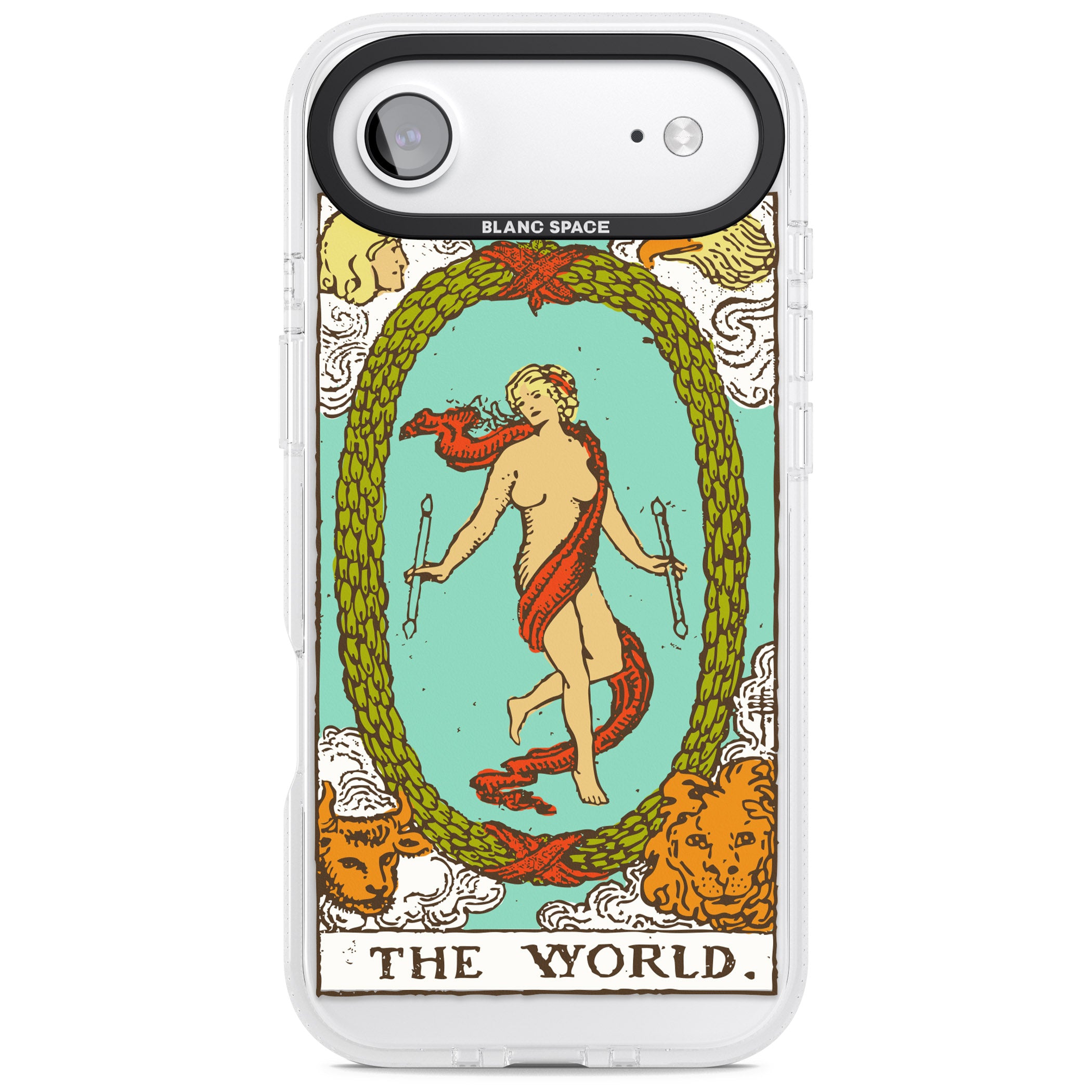 Personalised The World Tarot Card (Color) iPhone 17 Air Impact Air Clear Phone Case