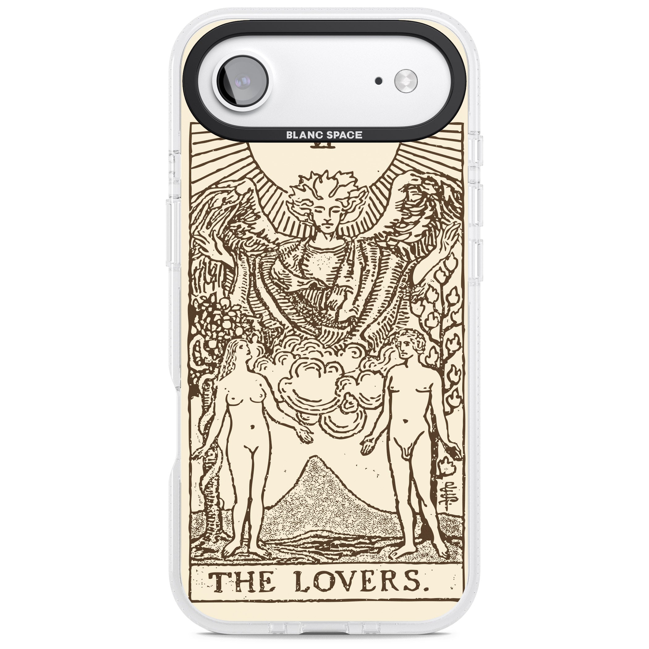 Personalised The Lovers Tarot Card (Cream) iPhone 17 Air Impact Air Clear Phone Case