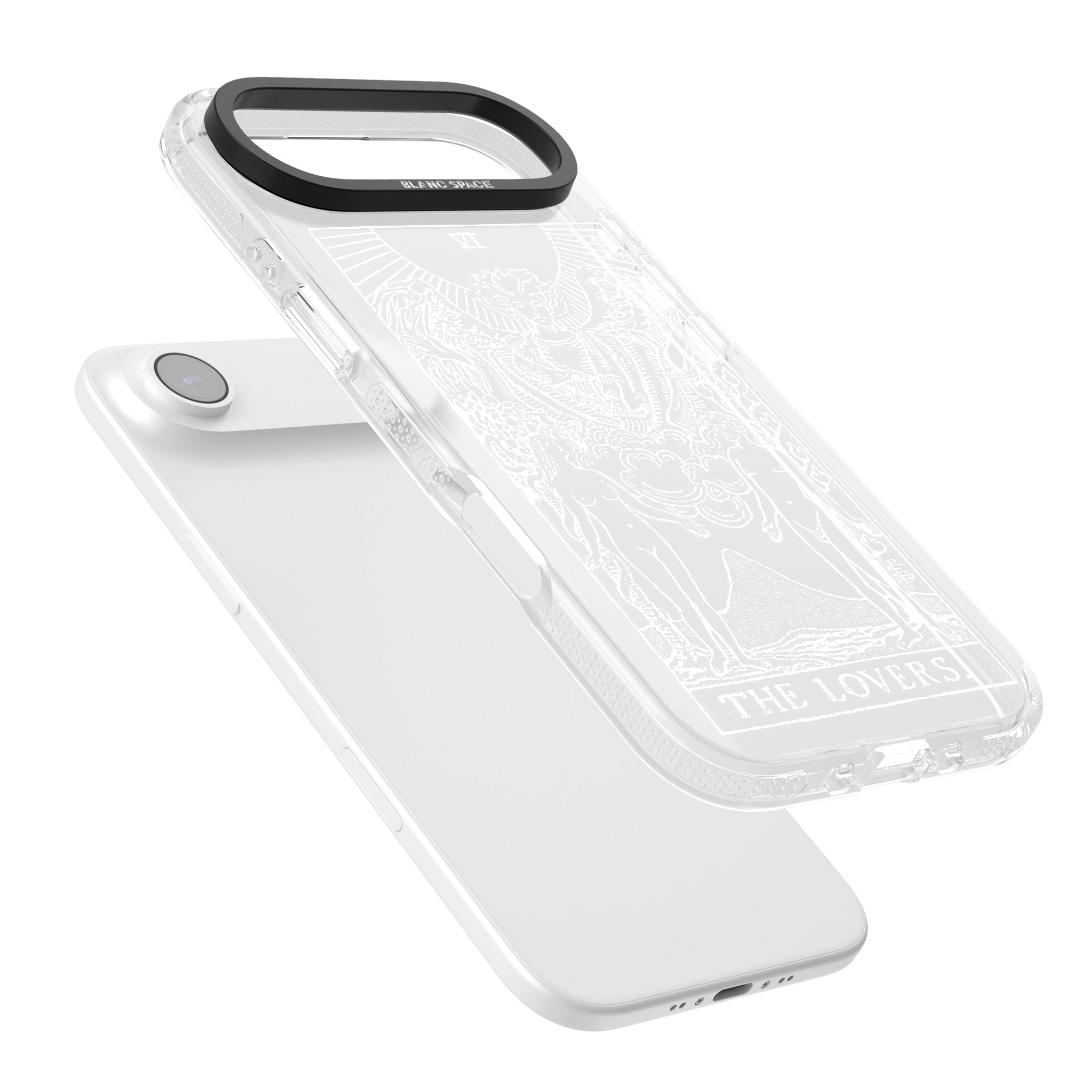 Personalised The Lovers Tarot Card (White) iPhone 17 Air Impact Air Clear Phone Case Colours