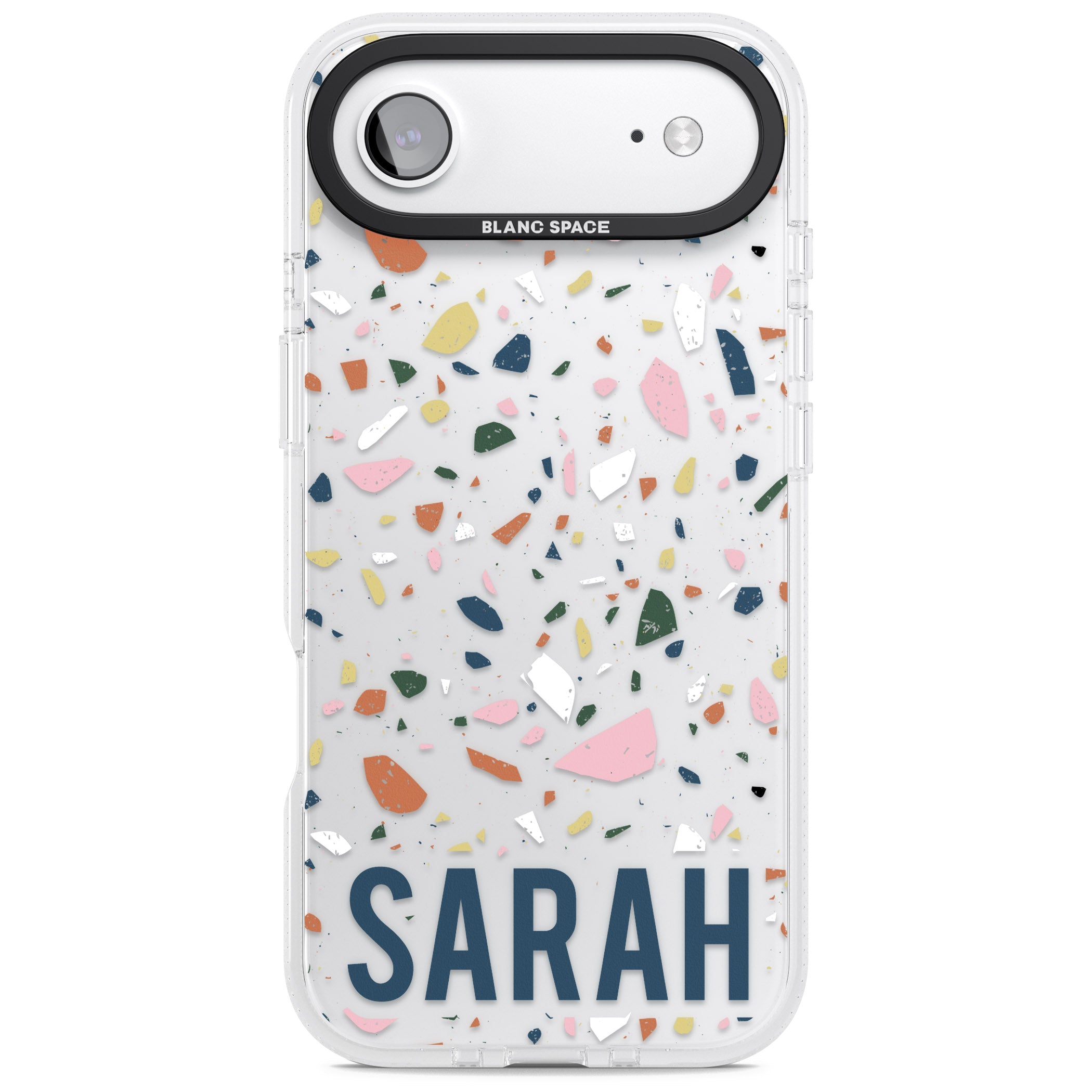 Personalised Terrazzo iPhone 17 Air Impact Air Clear Phone Case