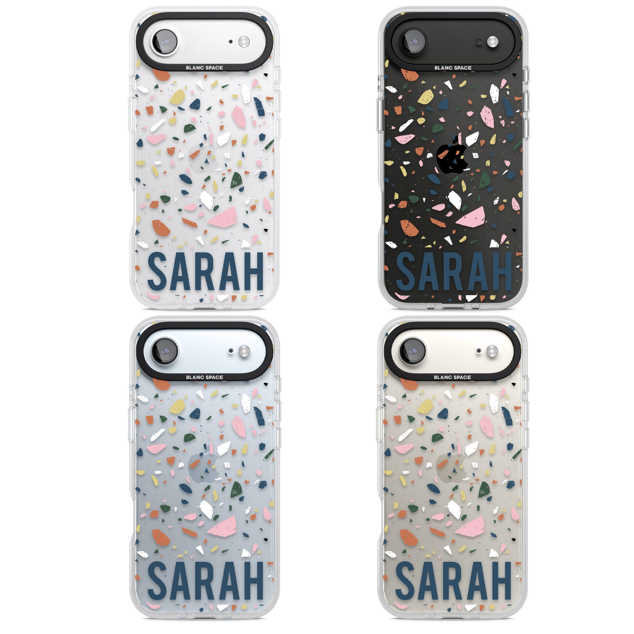 Personalised Terrazzo iPhone 17 Air Impact Air Clear Phone Case APT Impact Protection