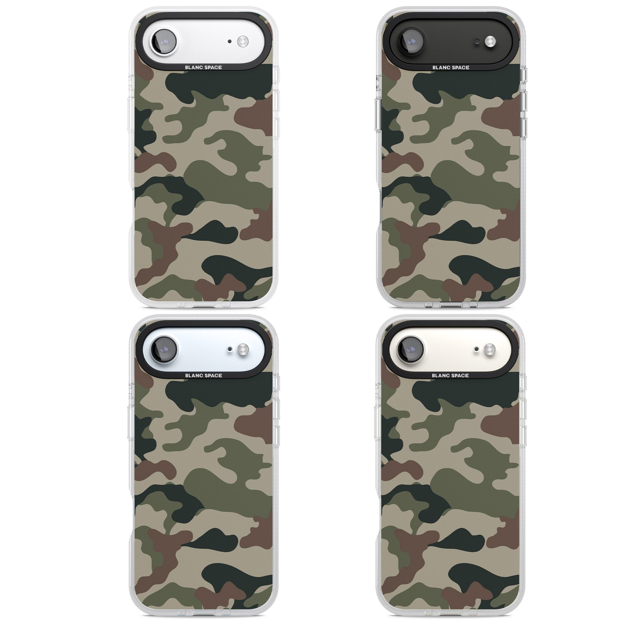 Woodland British Camo iPhone 17 Air Impact Air Clear Phone Case APT Impact Protection