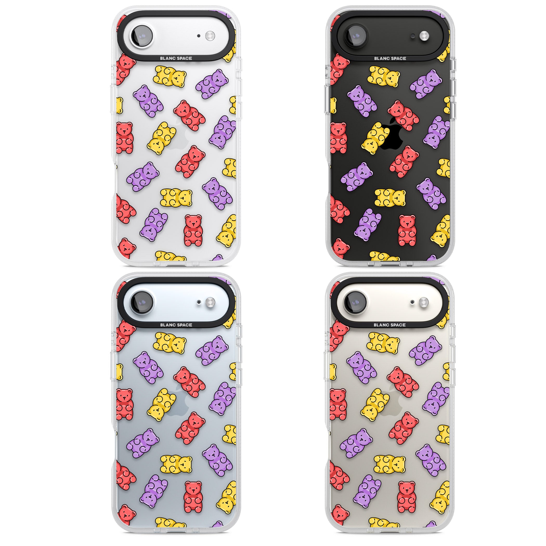 Gummy Bear Pattern iPhone 17 Air Impact Air Clear Phone Case APT Impact Protection