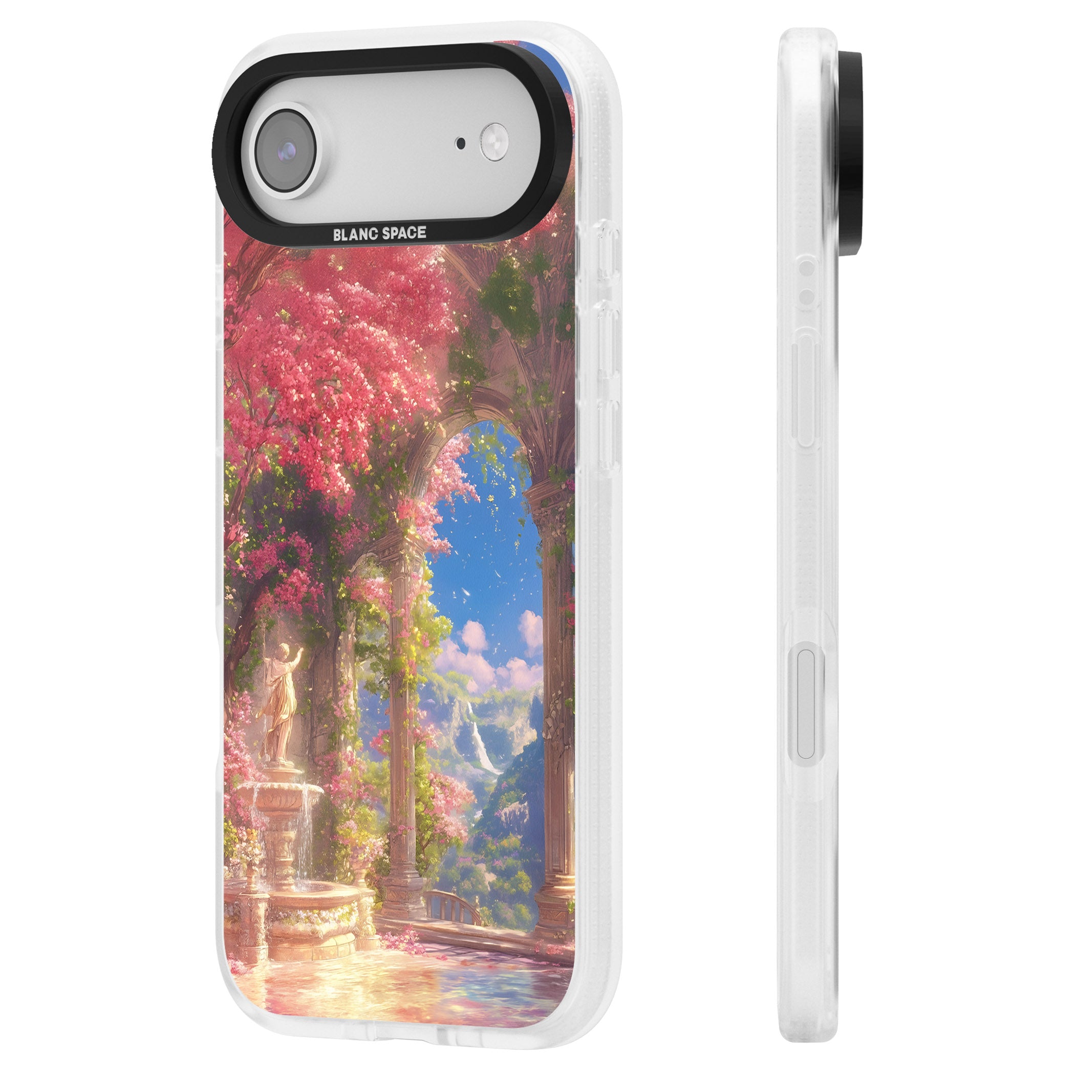 Castle Blossom iPhone 17 Air Impact Air Clear Phone Case Side Profile