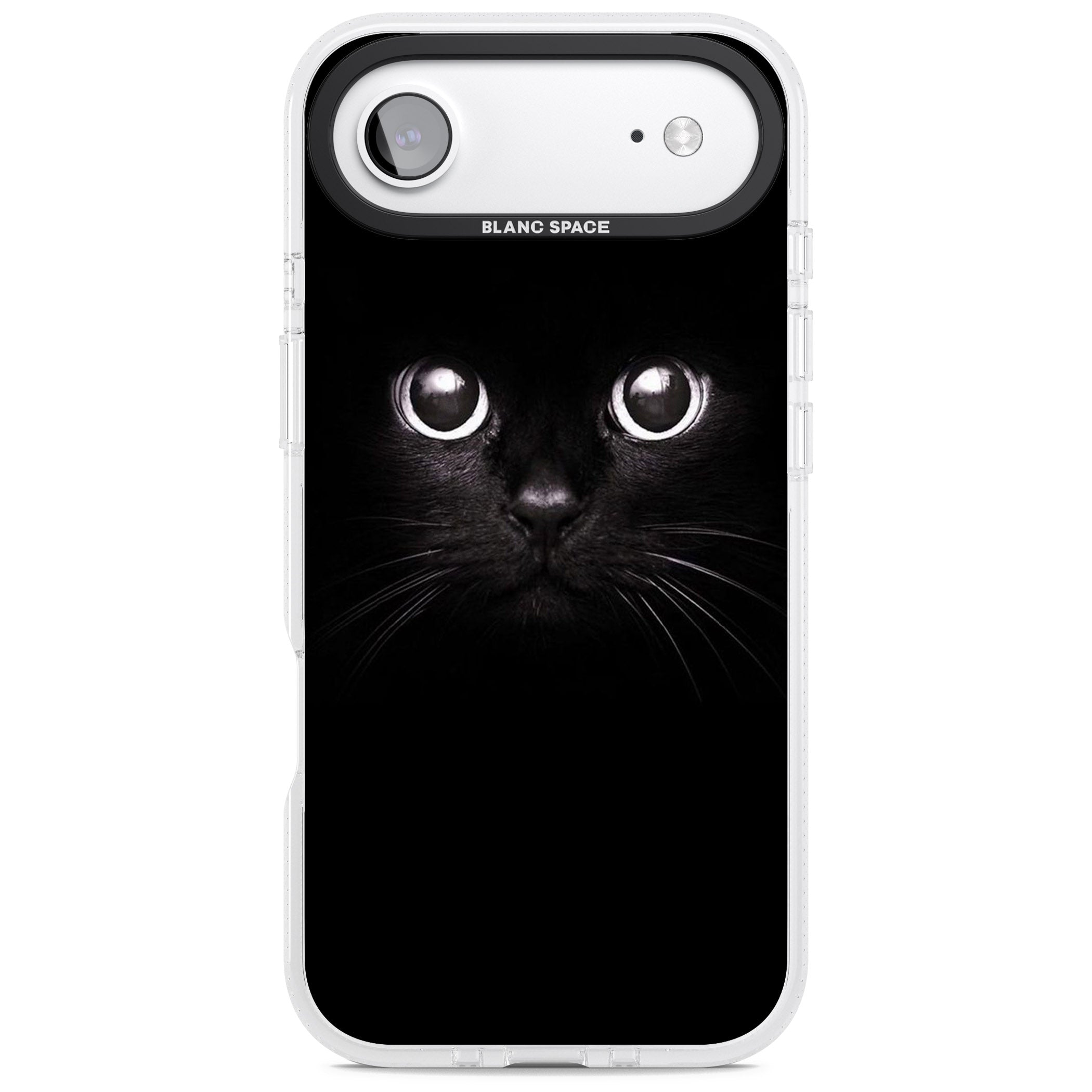 Black Cat iPhone 17 Air Impact Air Clear Phone Case