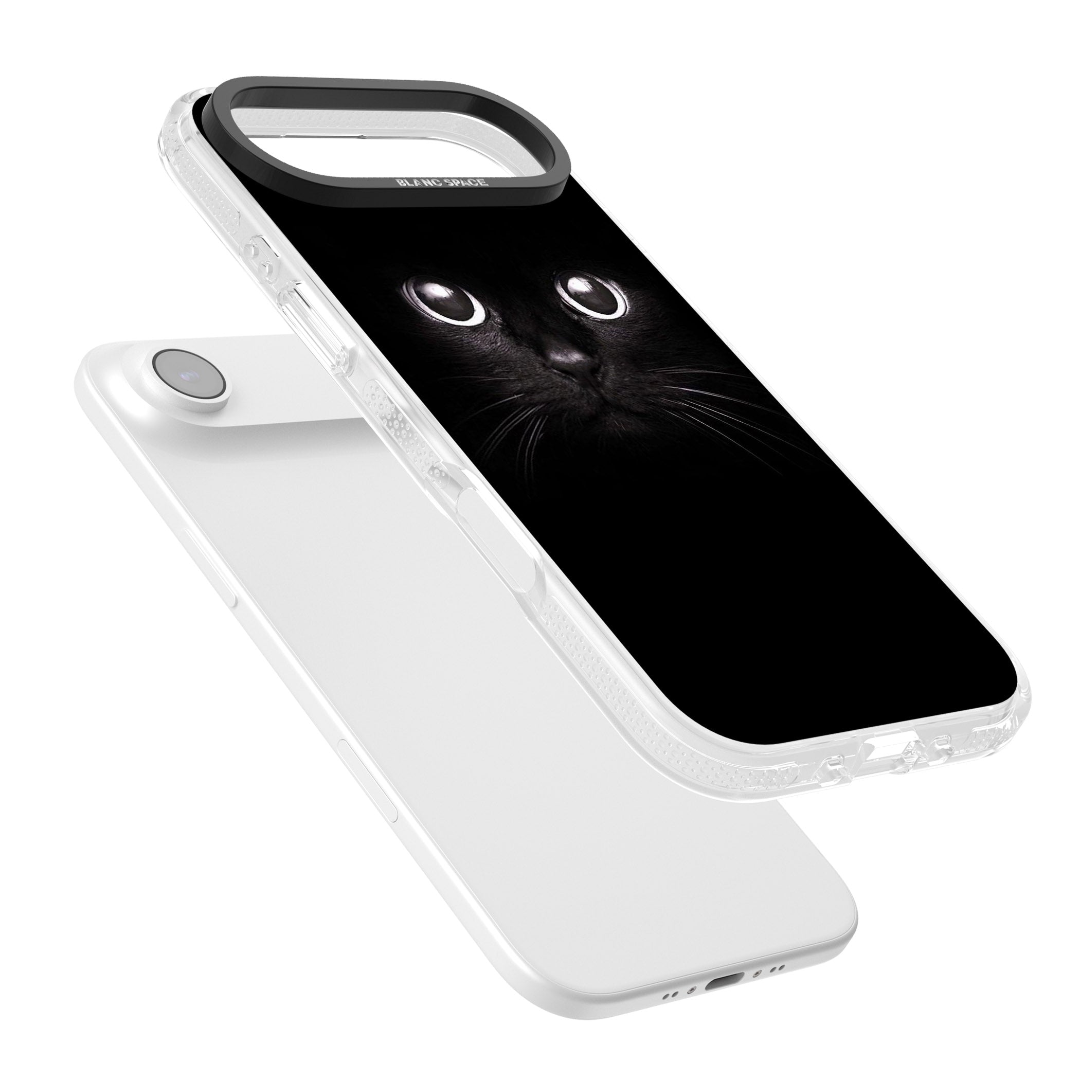 Black Cat iPhone 17 Air Impact Air Clear Phone Case Colours