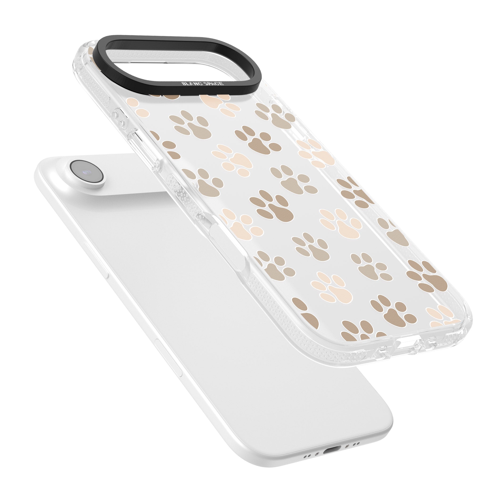 Paw Prints iPhone 17 Air Impact Air Clear Phone Case Colours