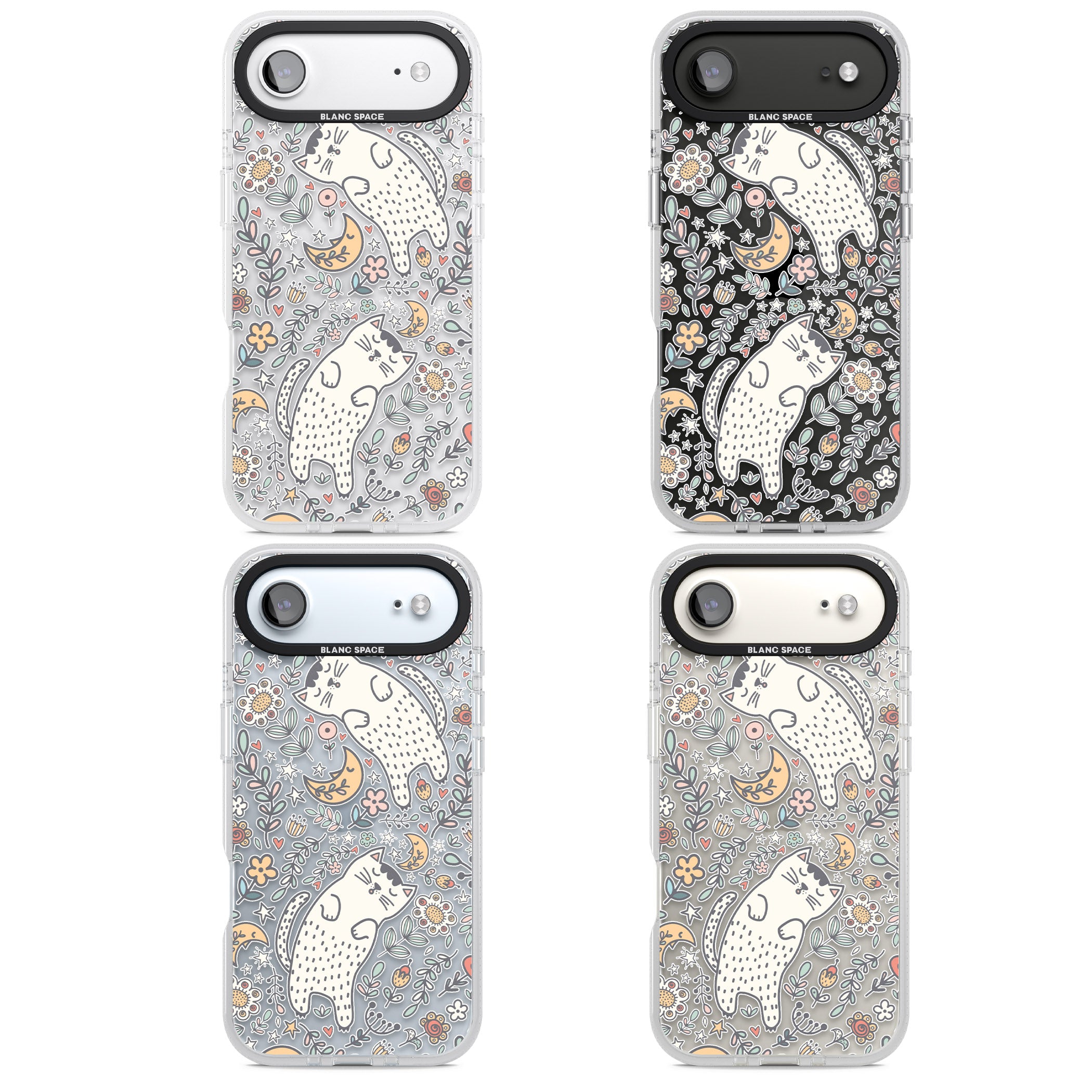 Sleeping Cat Pattern iPhone 17 Air Impact Air Clear Phone Case APT Impact Protection
