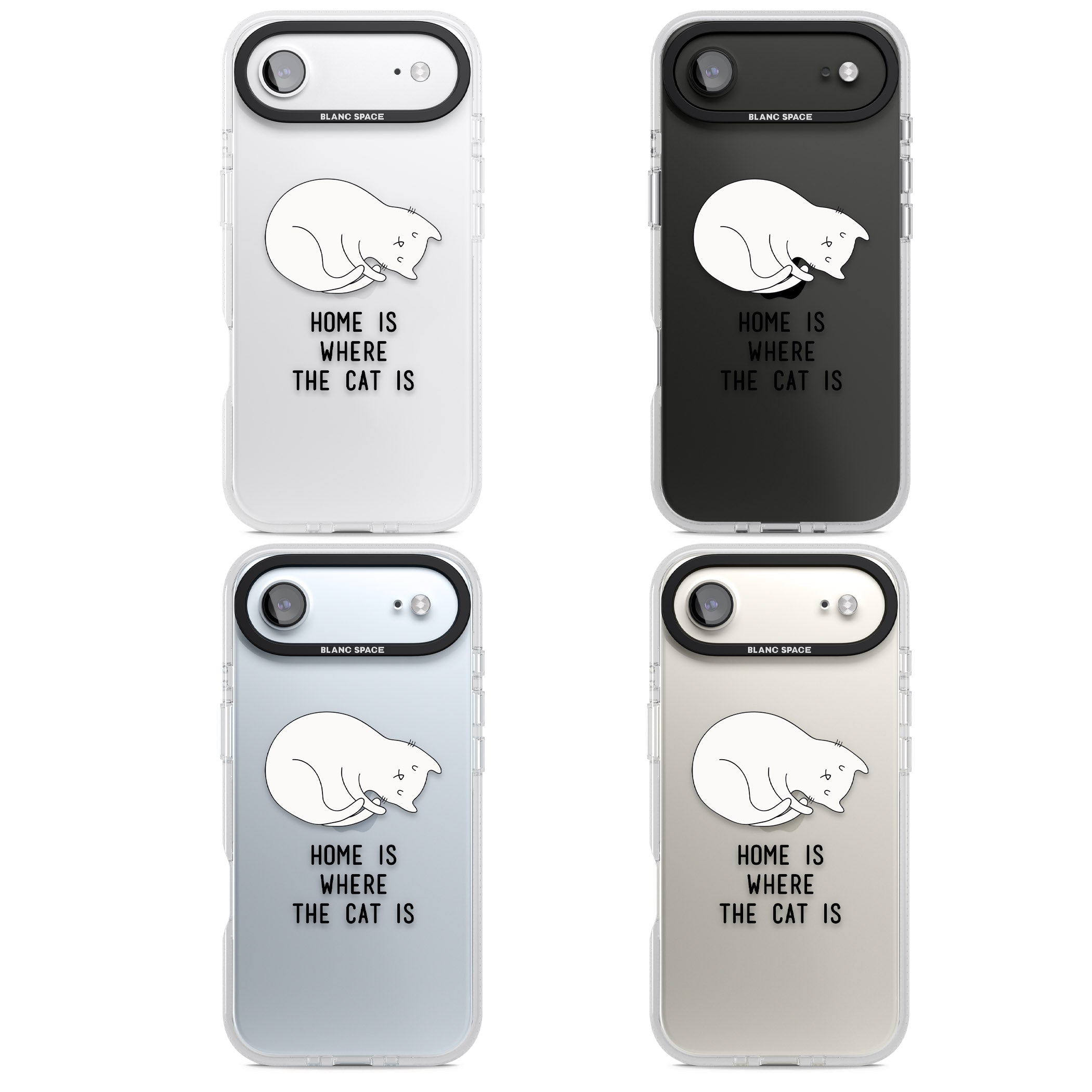 Home Is Where The Cat Is iPhone 17 Air Impact Air Clear Phone Case APT Impact Protection