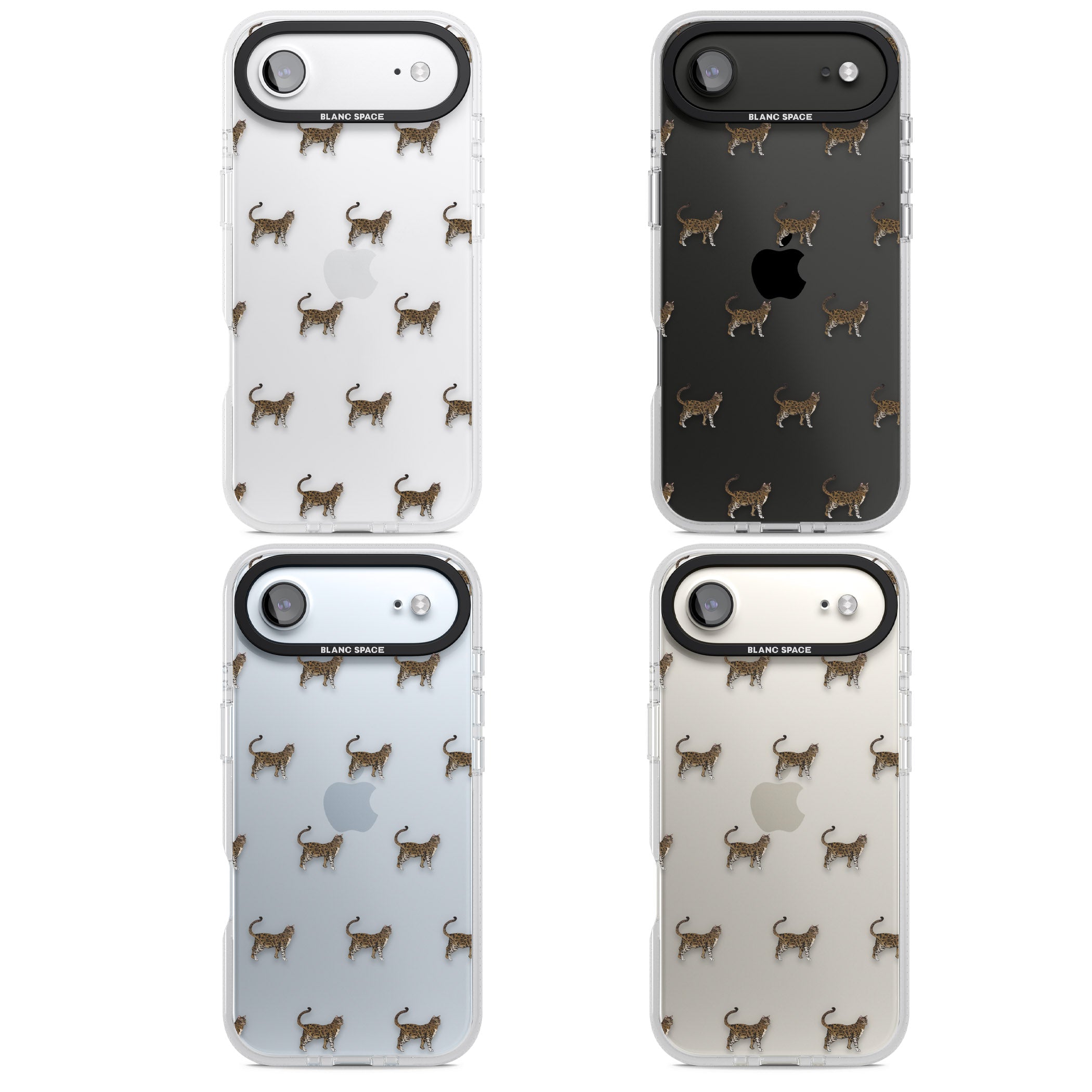 Bengal Cat Pattern iPhone 17 Air Impact Air Clear Phone Case APT Impact Protection