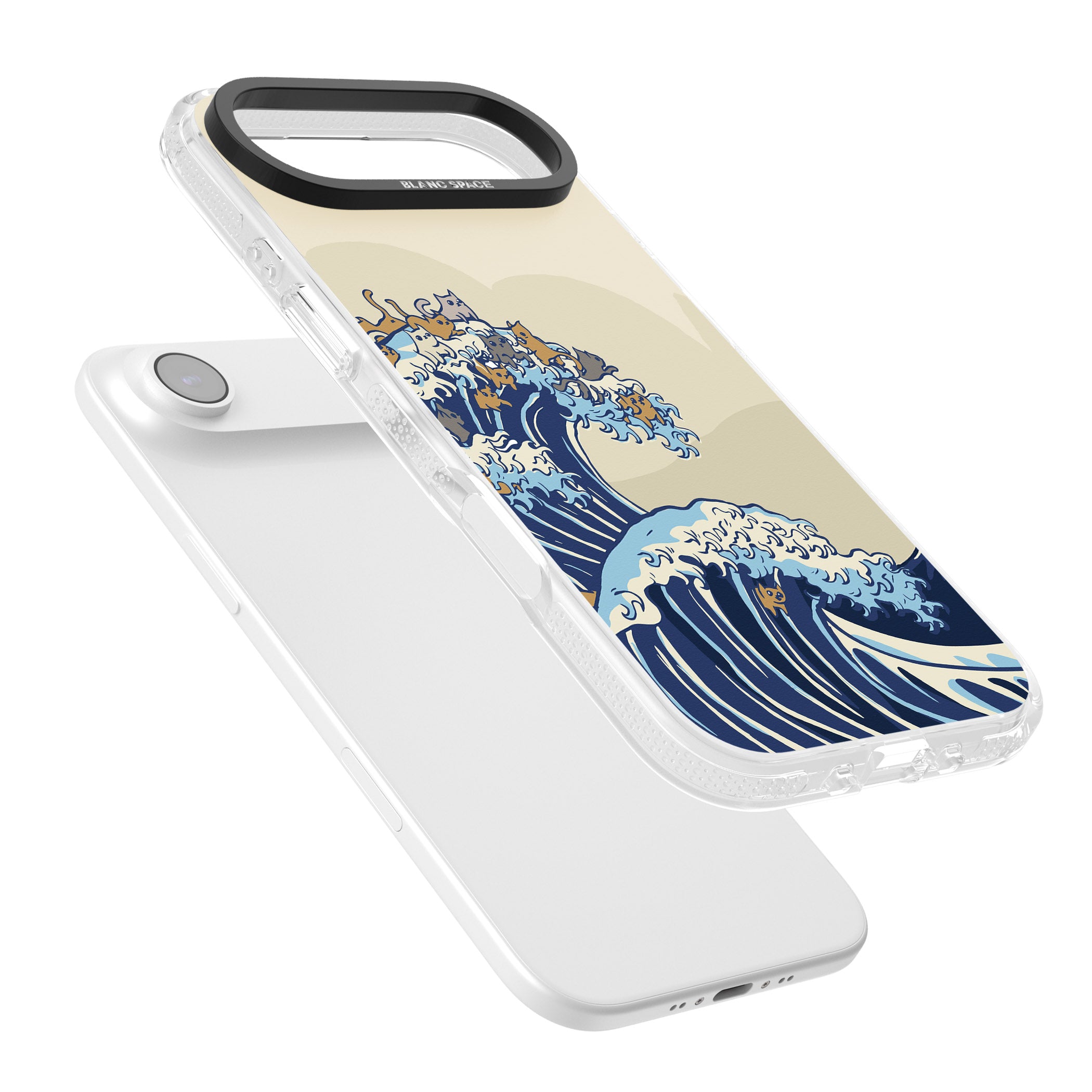 The Great Cat Wave iPhone 17 Air Impact Air Clear Phone Case Colours