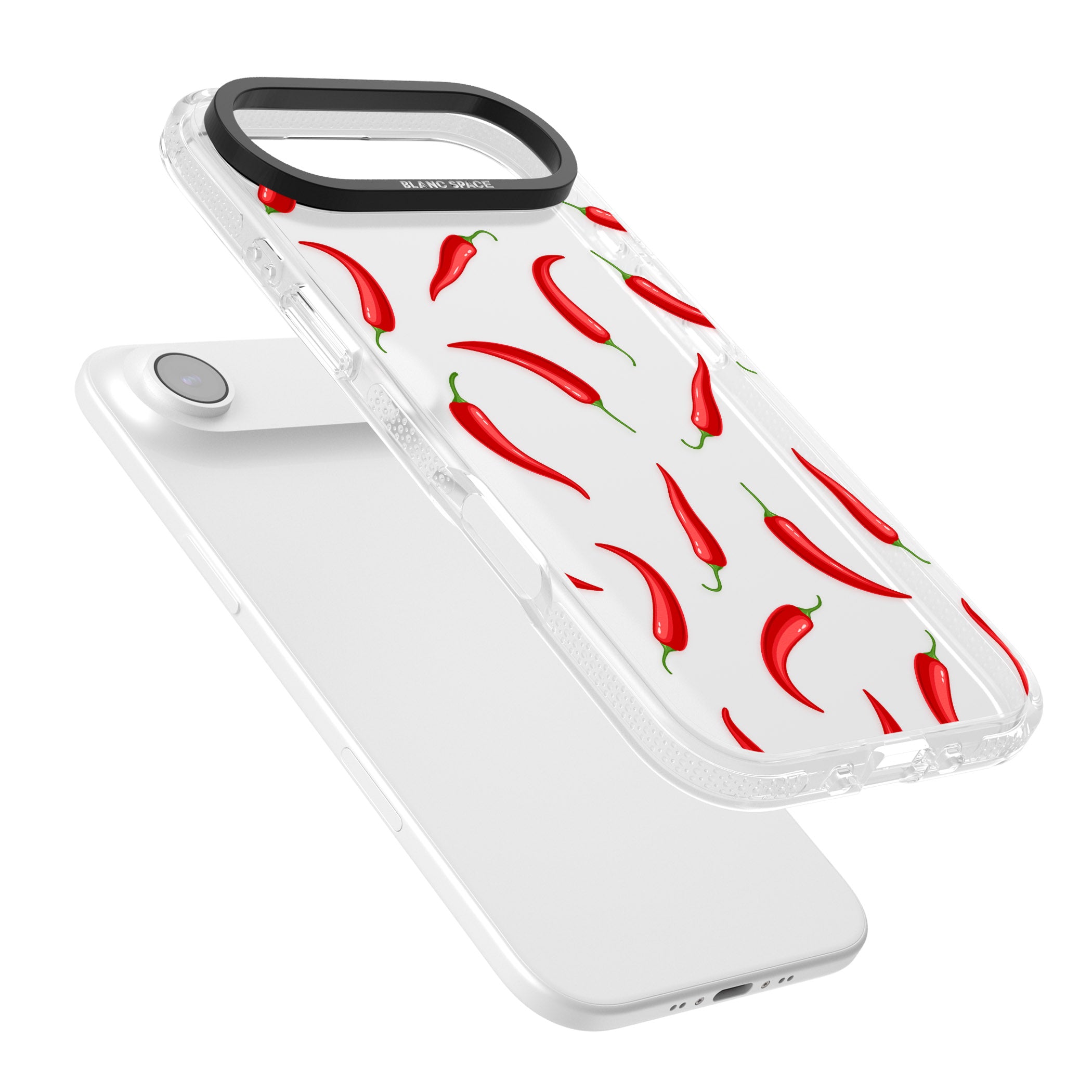 Chilli Pattern iPhone 17 Air Impact Air Clear Phone Case Colours