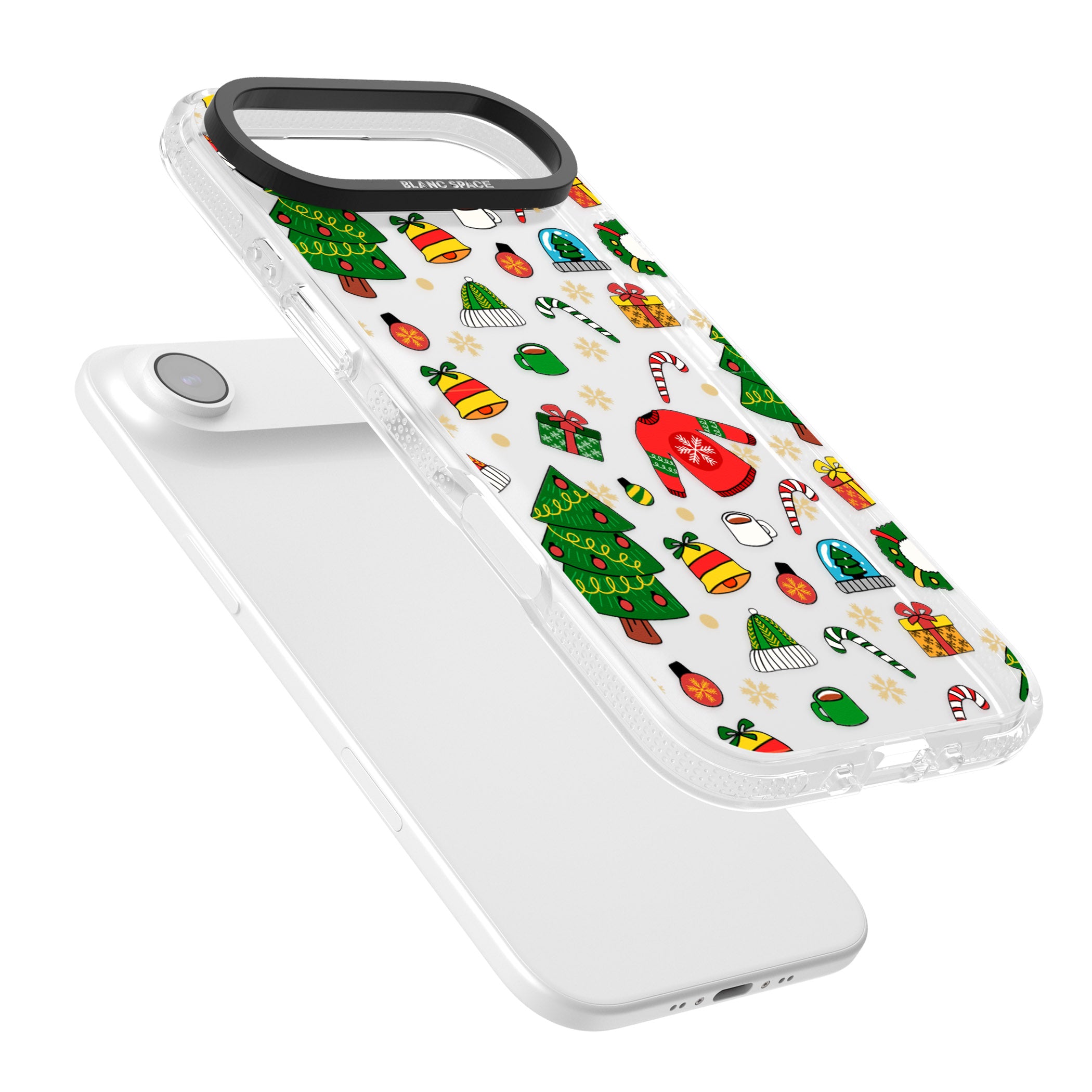 Christmas Mixture Pattern iPhone 17 Air Impact Air Clear Phone Case Colours