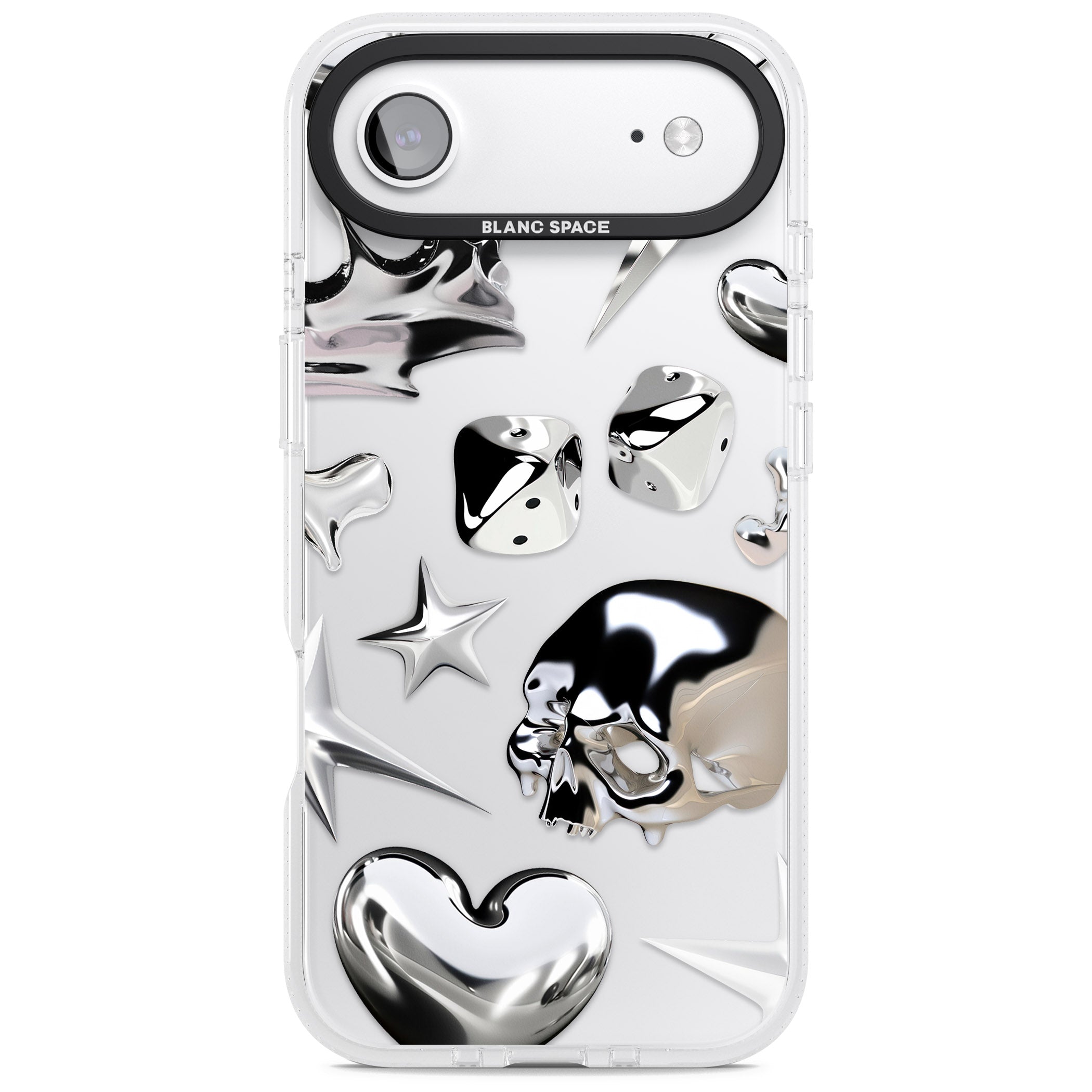Chromed iPhone 17 Air Impact Air Clear Phone Case