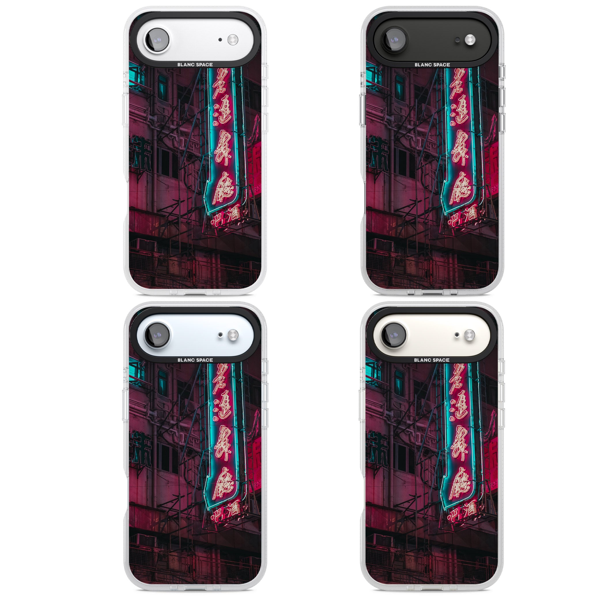 Neon Kanji Cityscape iPhone 17 Air Impact Air Clear Phone Case APT Impact Protection