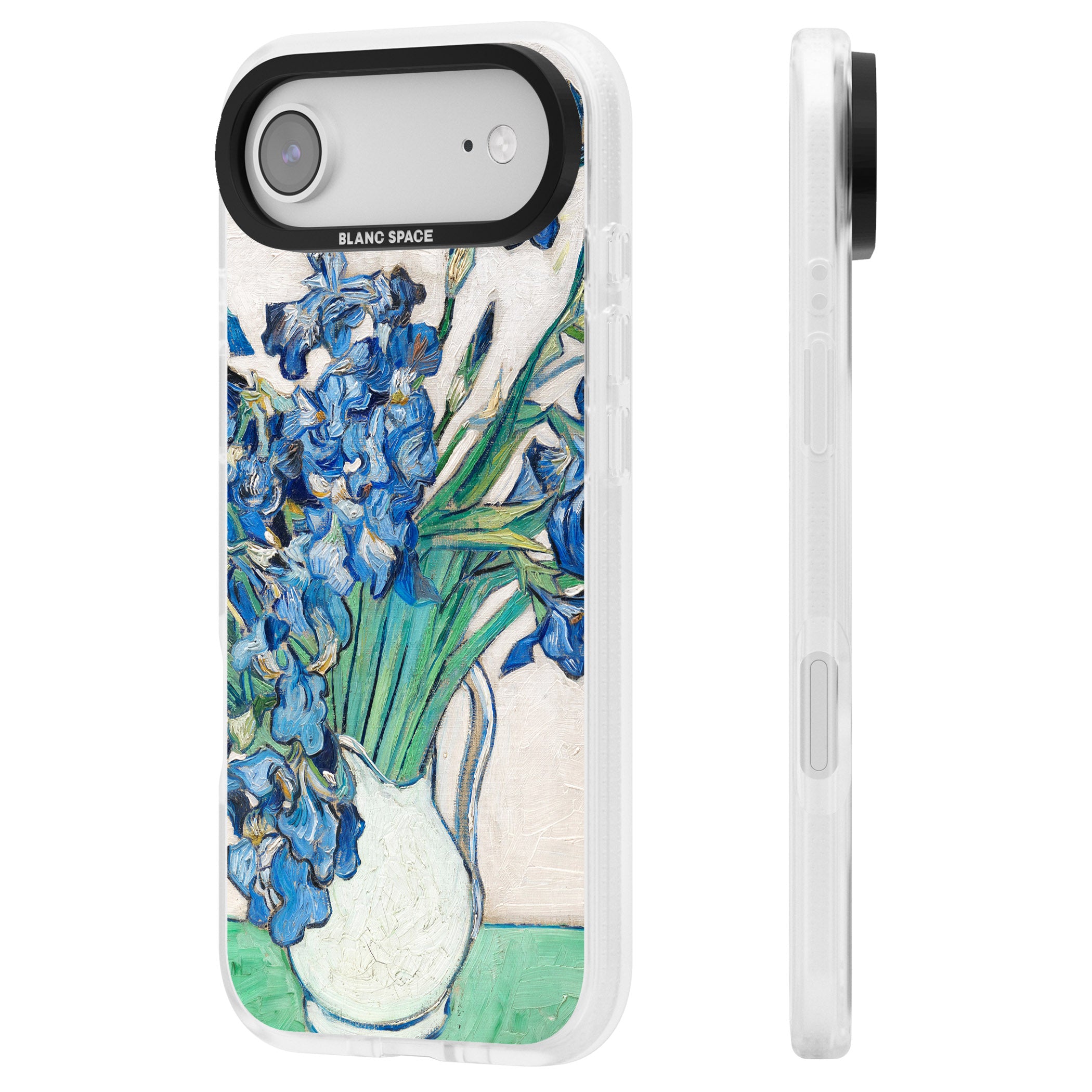 Irises By Vincent Van Gogh iPhone 17 Air Impact Air Clear Phone Case Side Profile