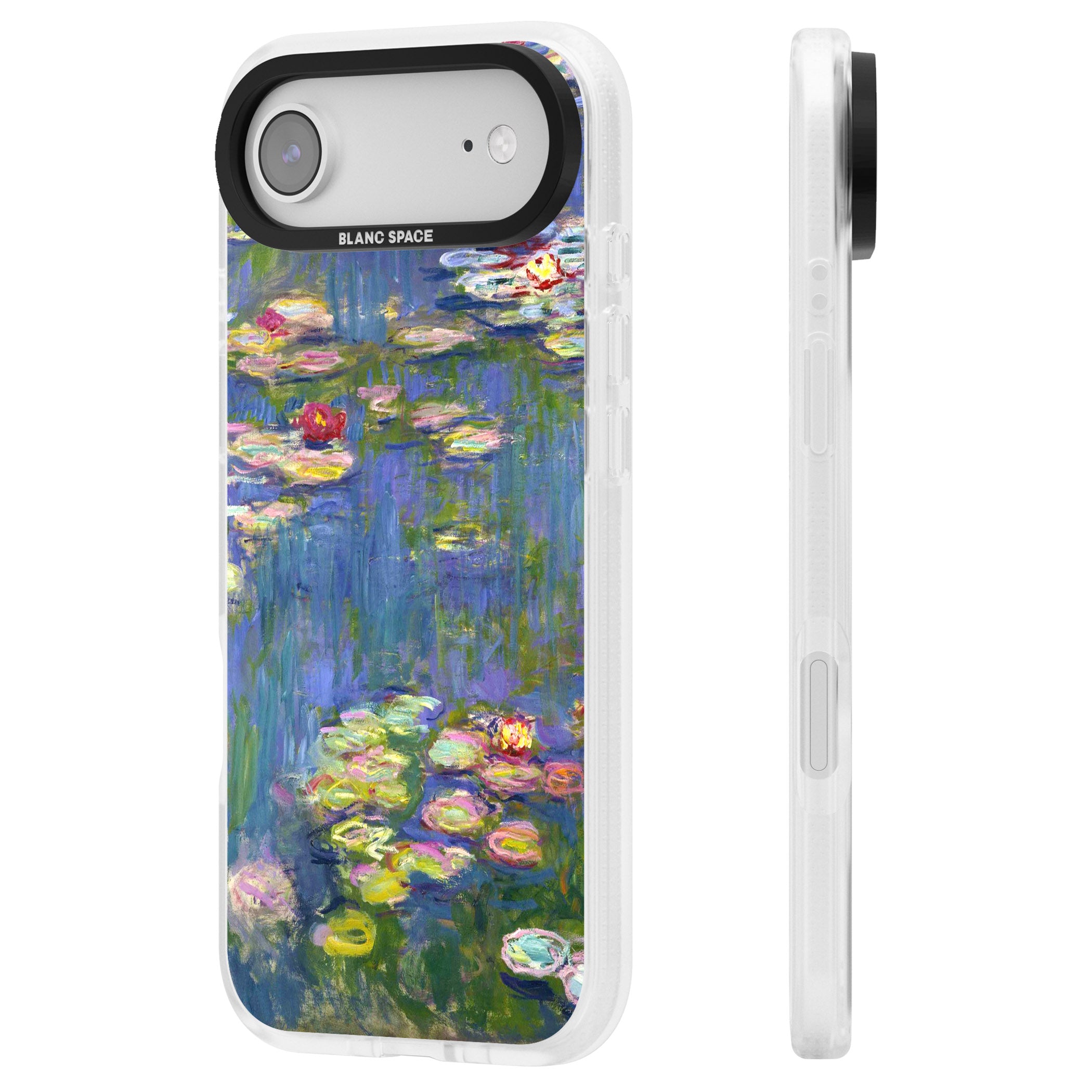 Water Lilies II iPhone 17 Air Impact Air Clear Phone Case Side Profile