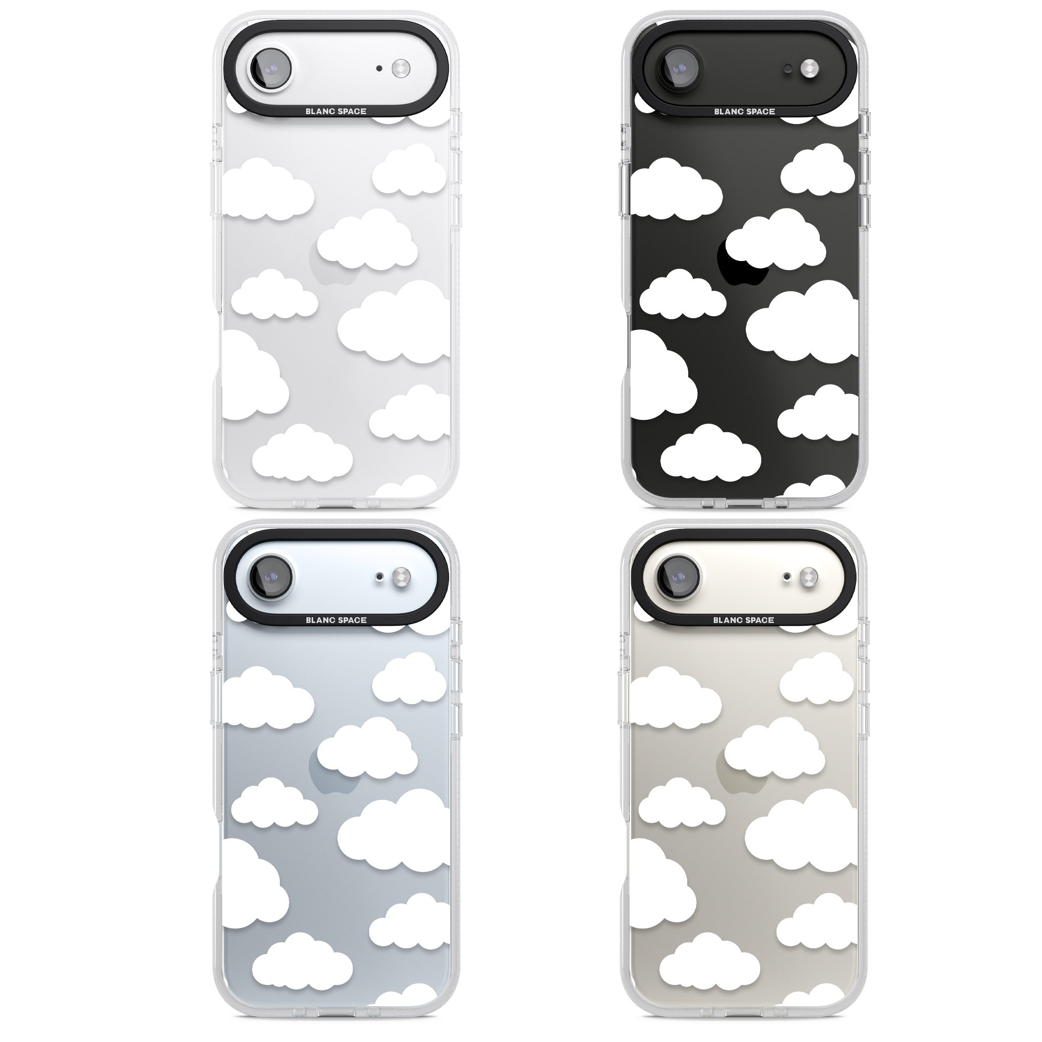 Cloud Pattern iPhone 17 Air Impact Air Clear Phone Case APT Impact Protection