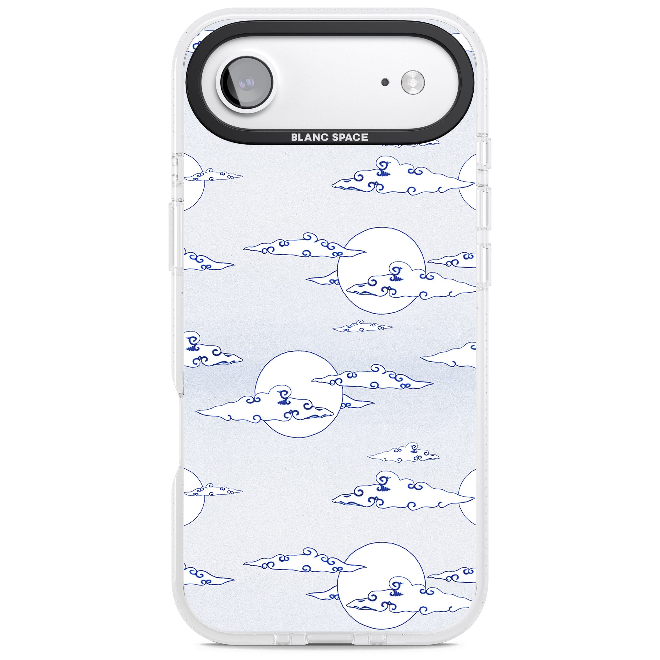 Moon & Clouds iPhone 17 Air Impact Air Clear Phone Case